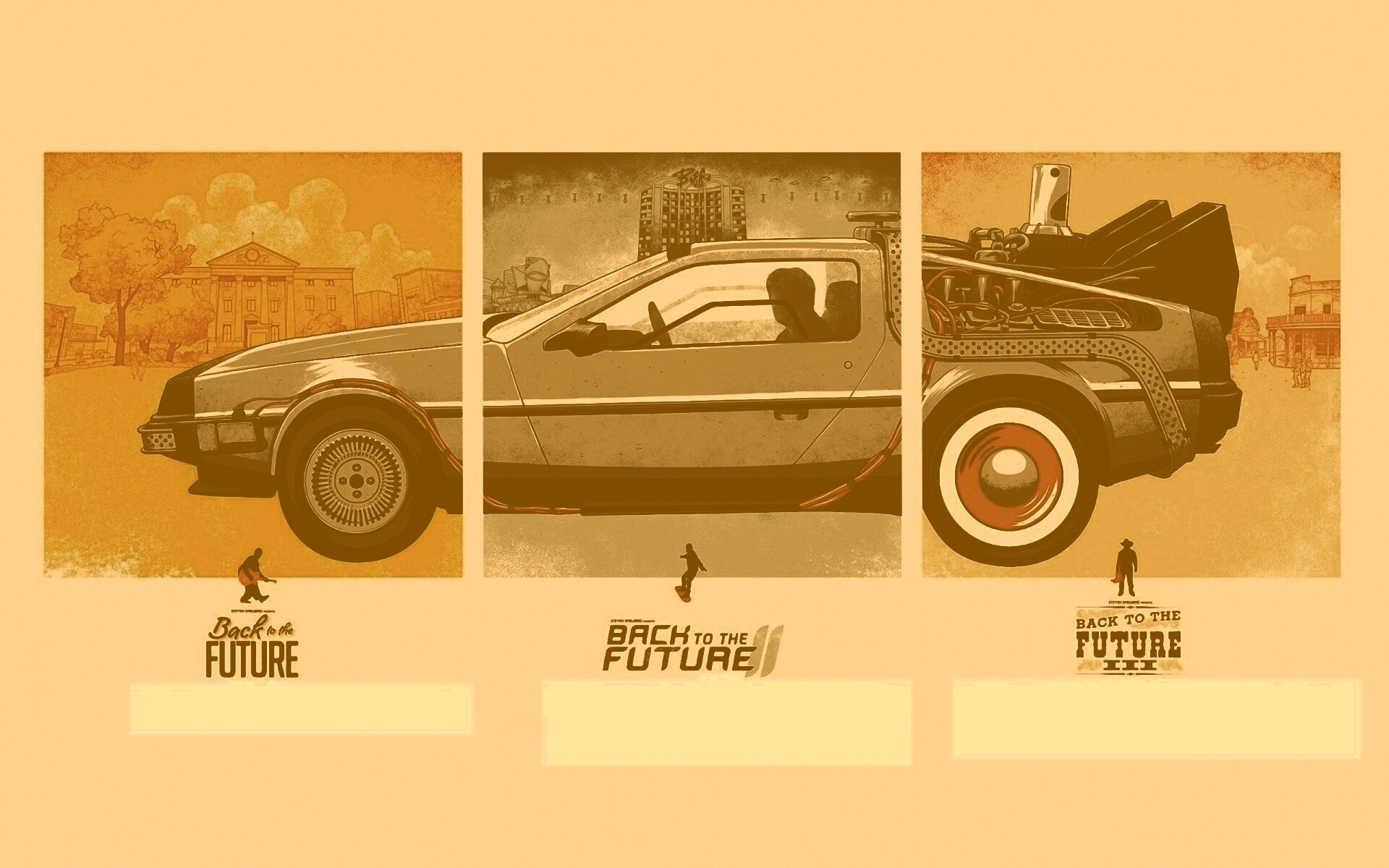 Делориан из Назад в будущее обои