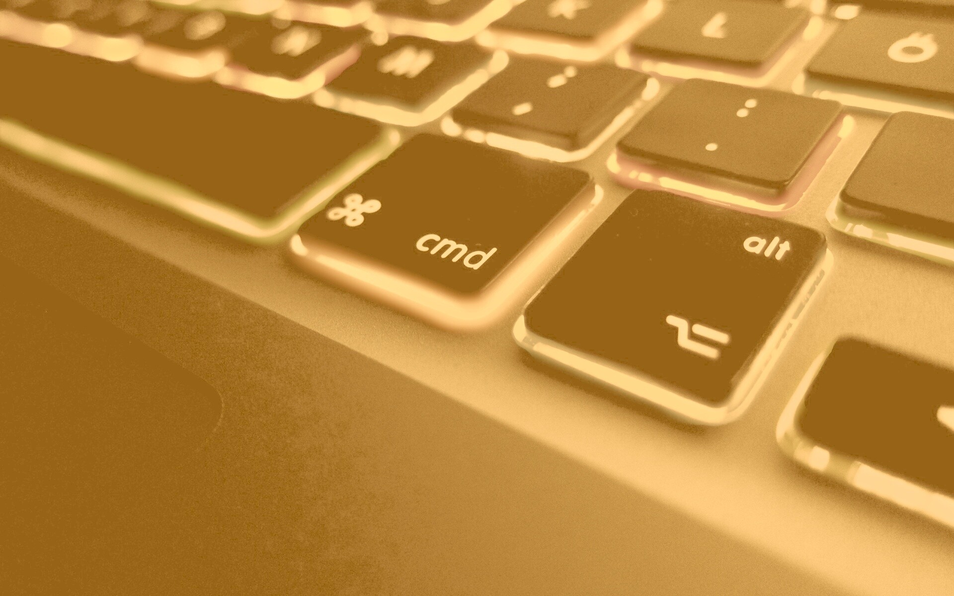 Разноцветная клава макбука обои