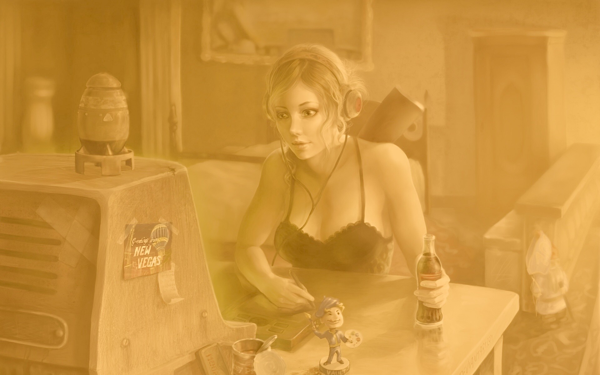 Девушка Одинокий странник обои