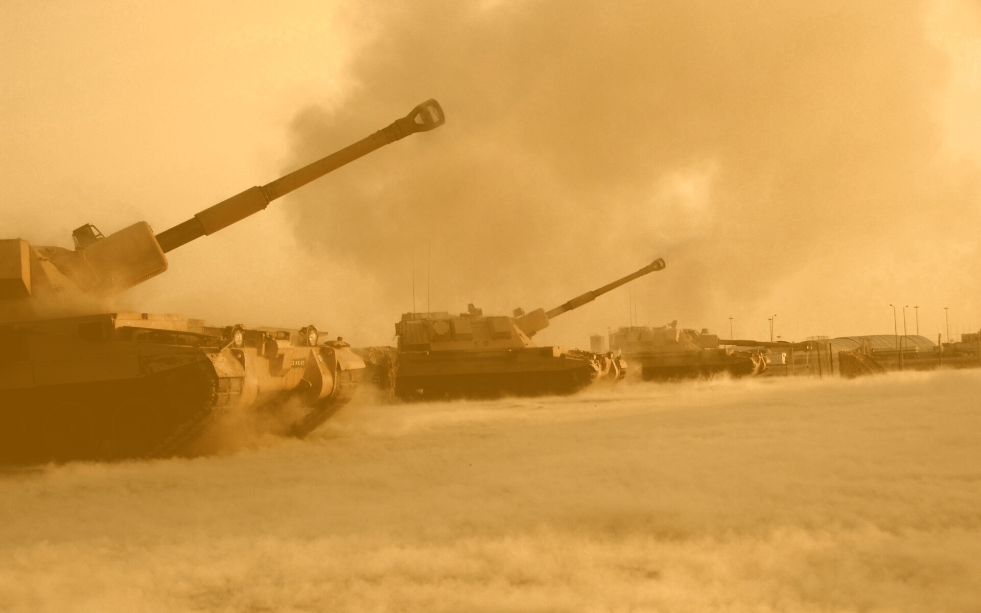 Британская самоходная артиллериская установка обои