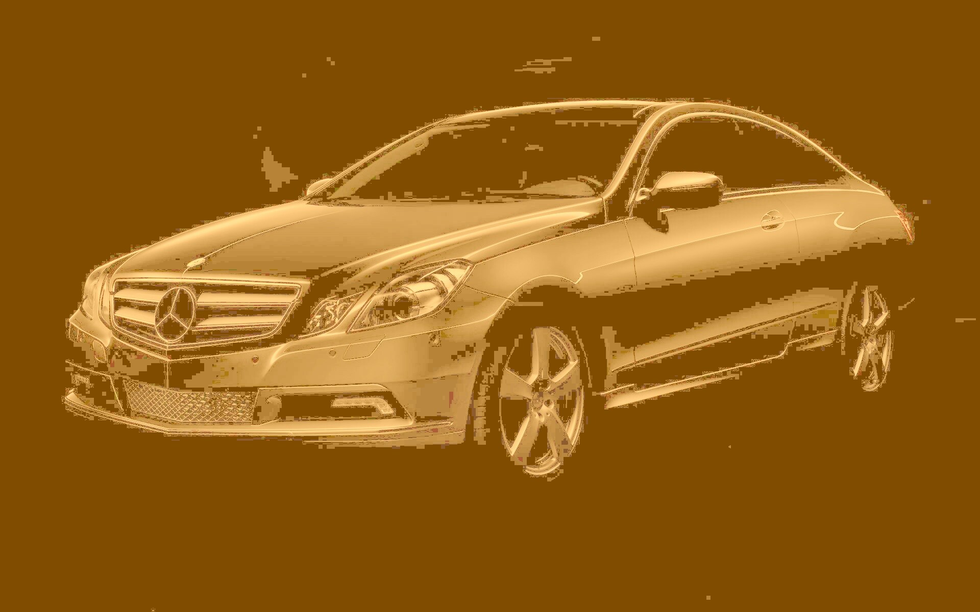 Черный Мерседес обои