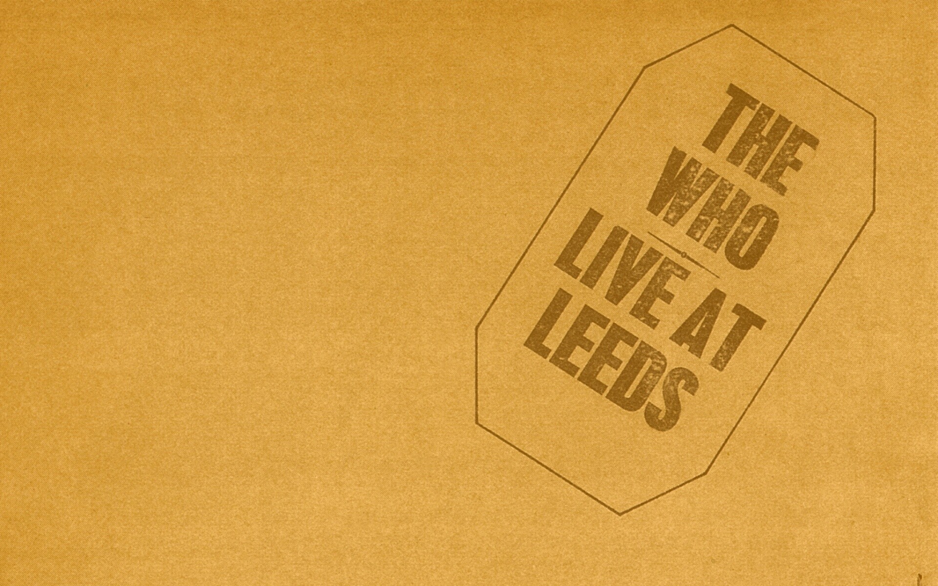 The who live at leeds обои