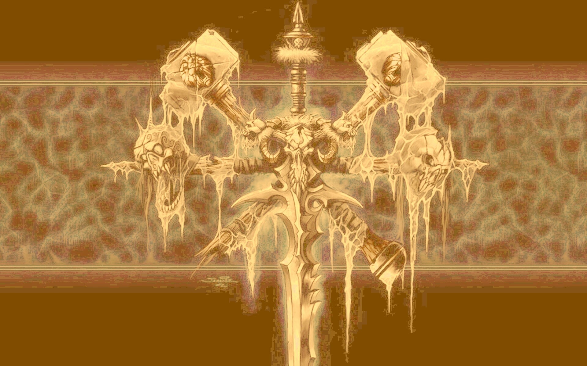 Логотип WarCraft Frothen Throne обои