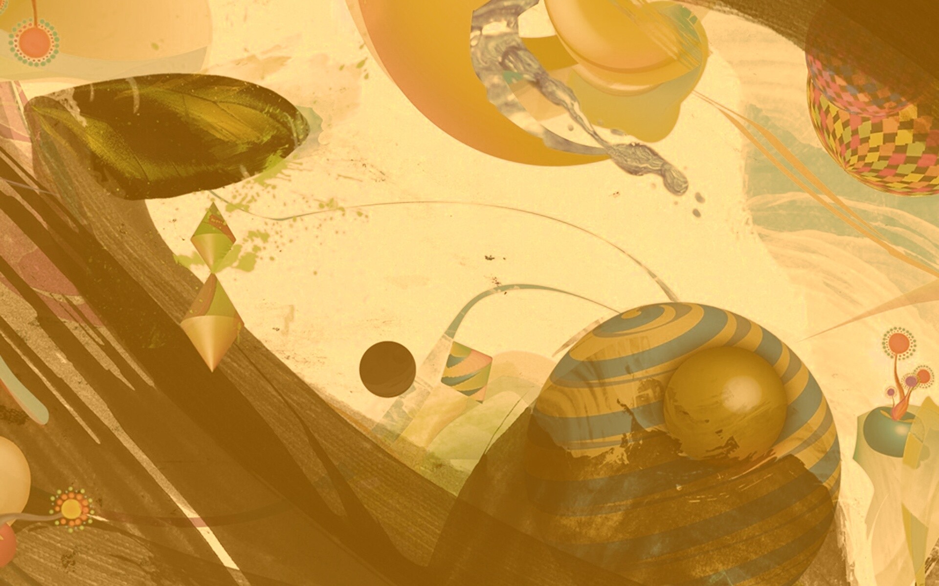 Абстракция из игрушек обои