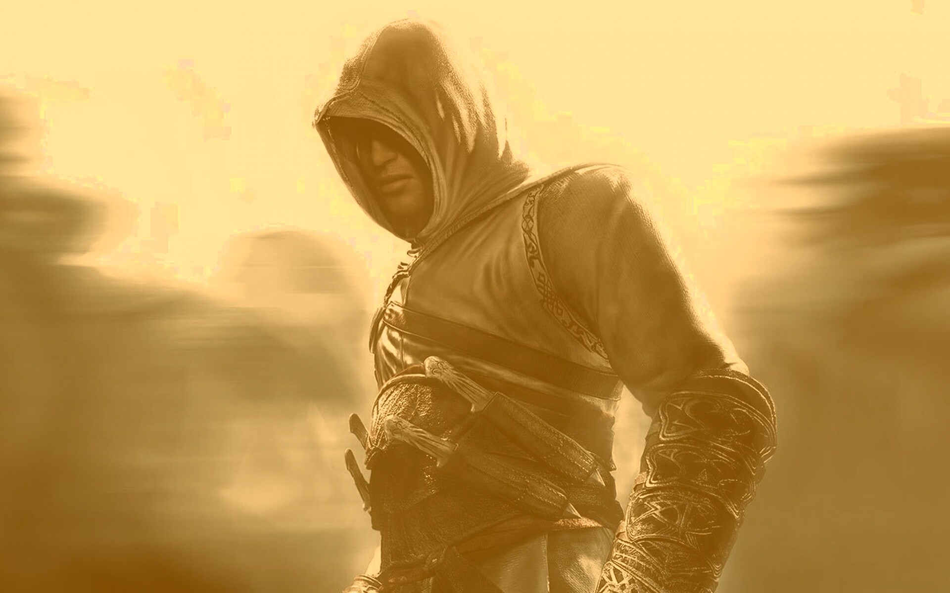 Ассасин в толпе обои