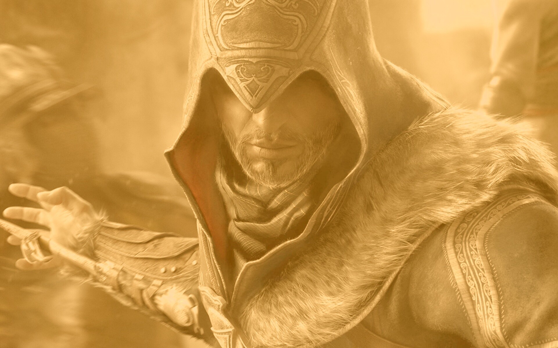 Ассасин перед атакой обои