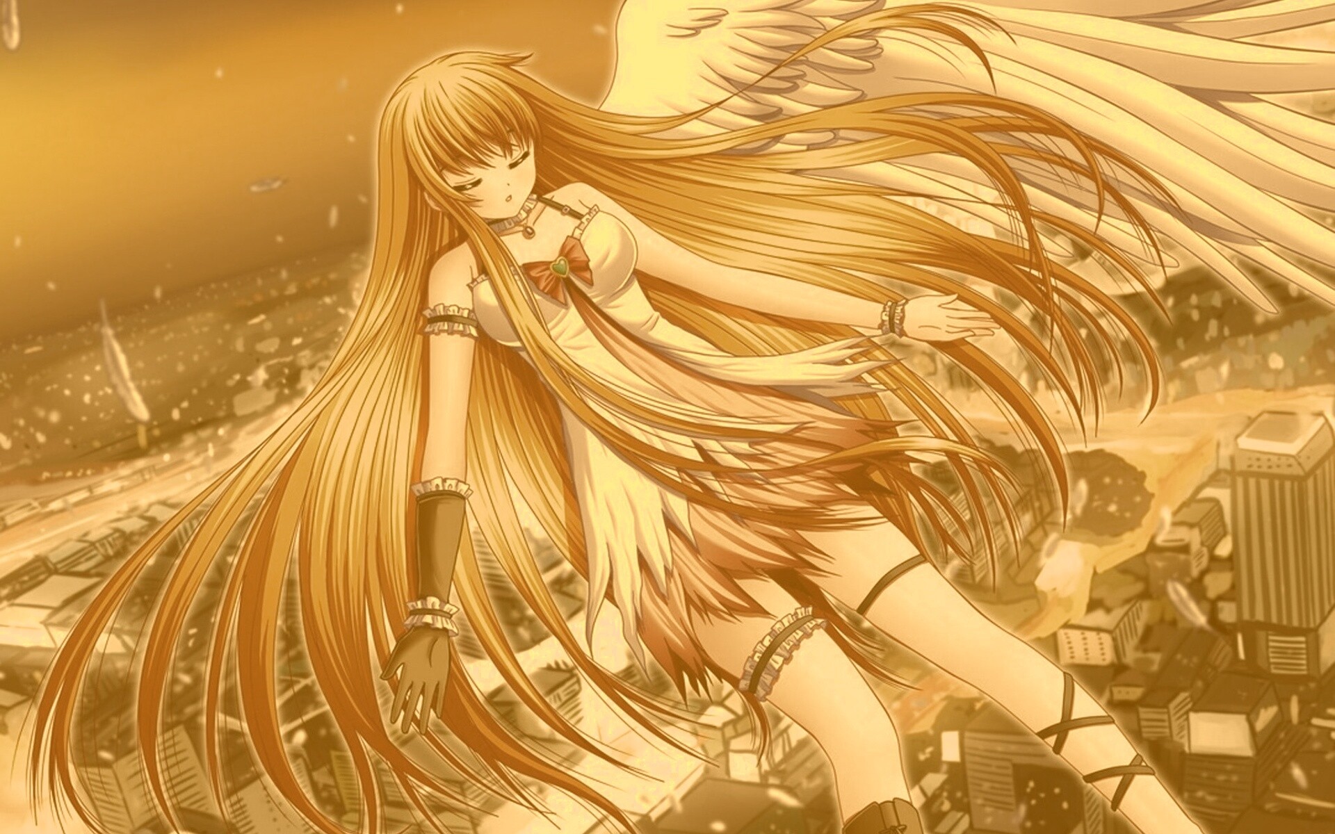 Неопознанная девушка из аниме обои