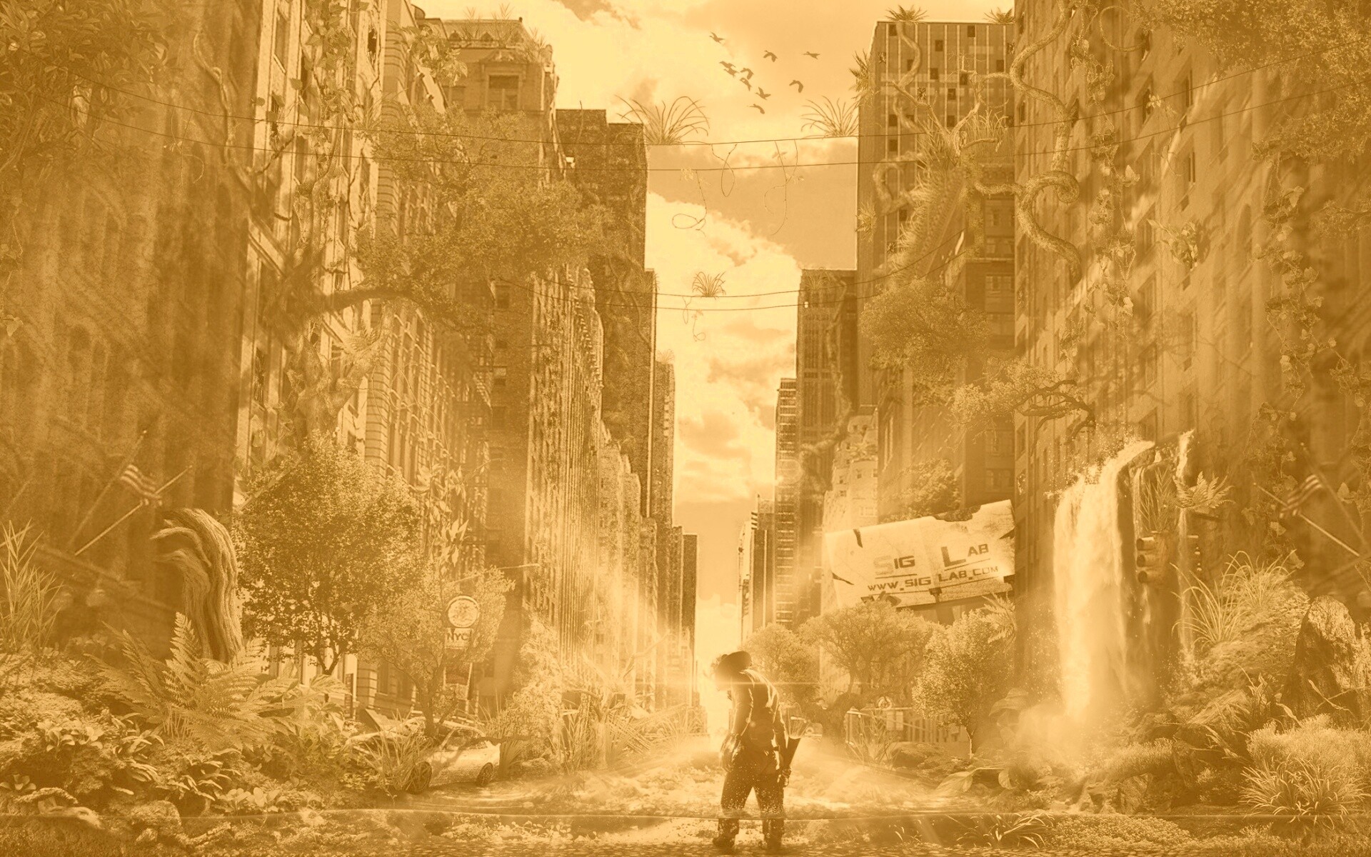 Постапокалиптический мир обои