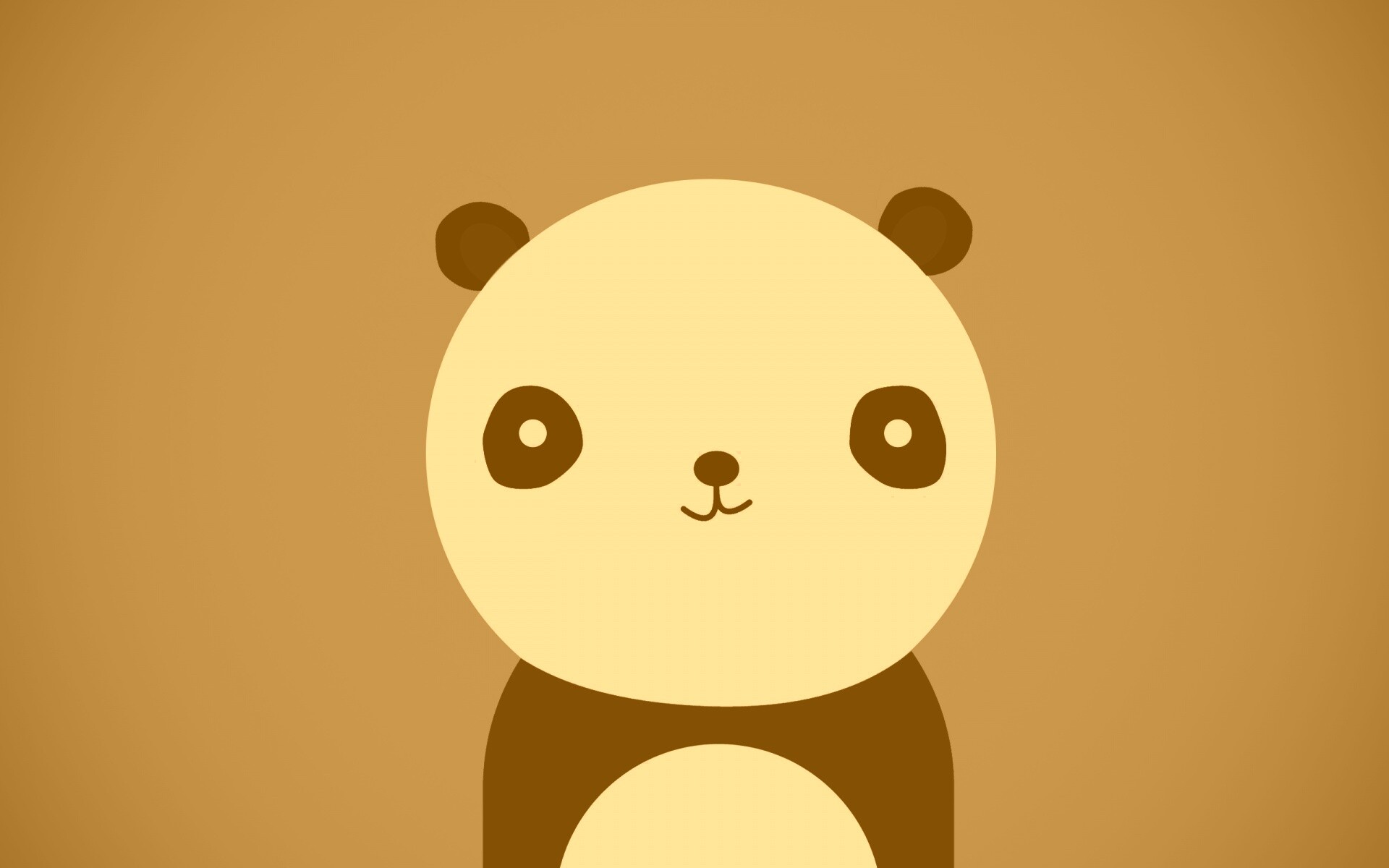 Минималистичная панда обои