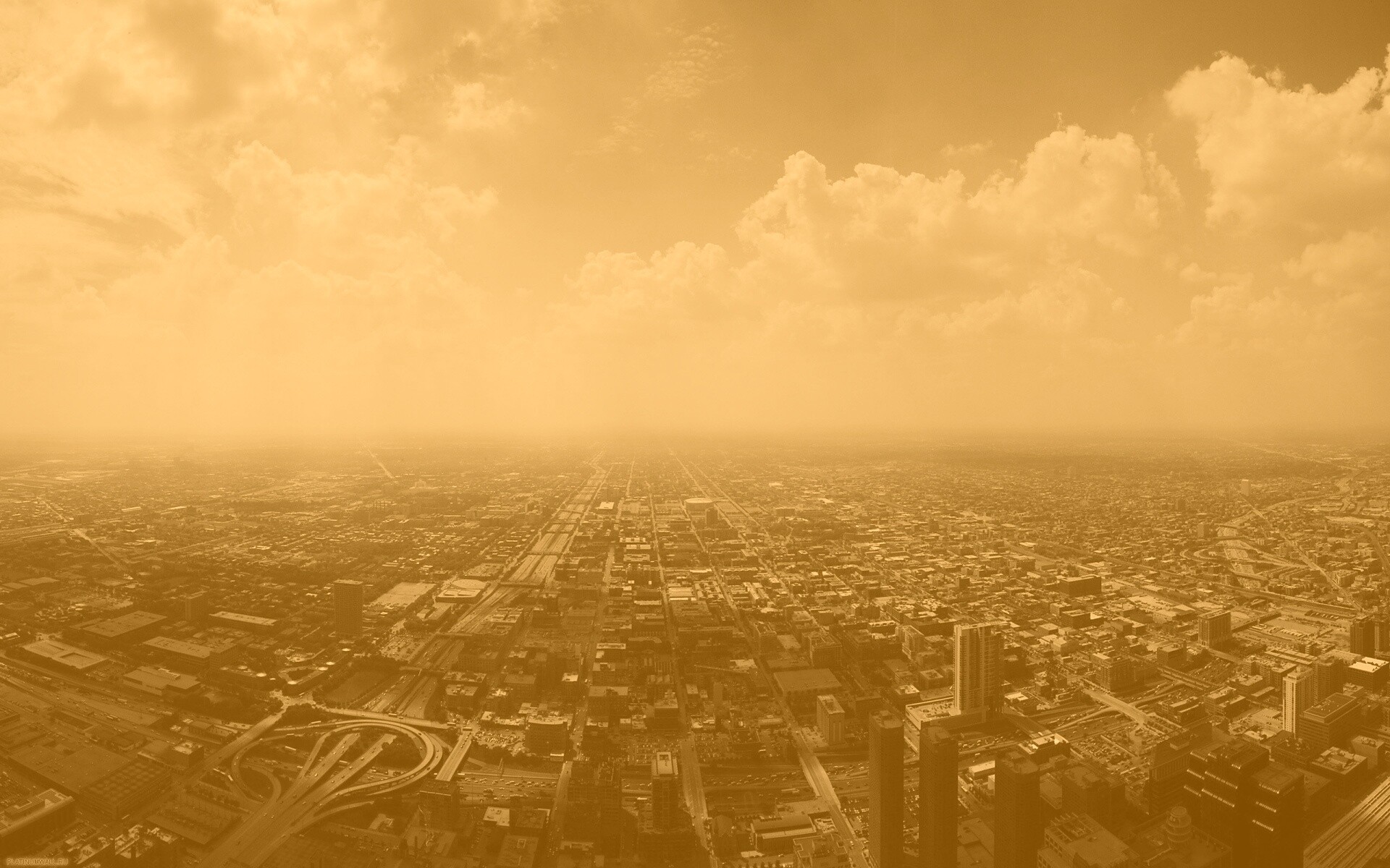 Город: вид сверху обои