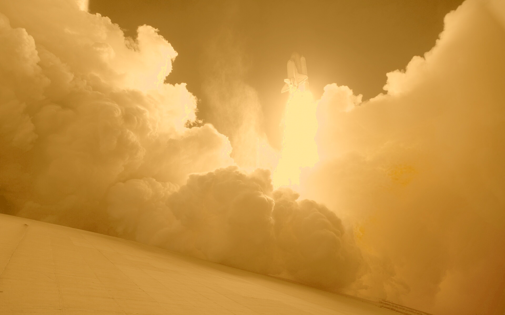 Взлет шатла обои