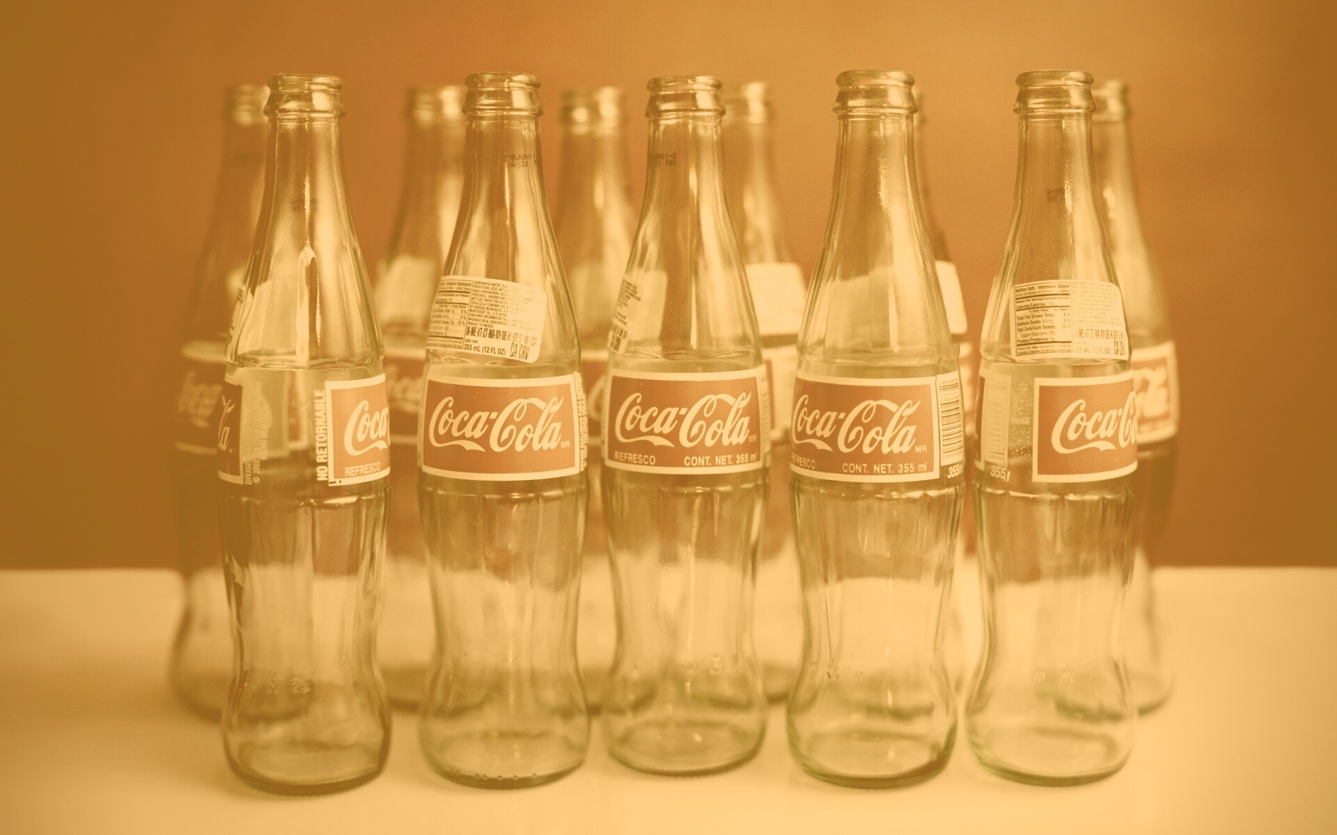 Бутылки Кока Колы обои