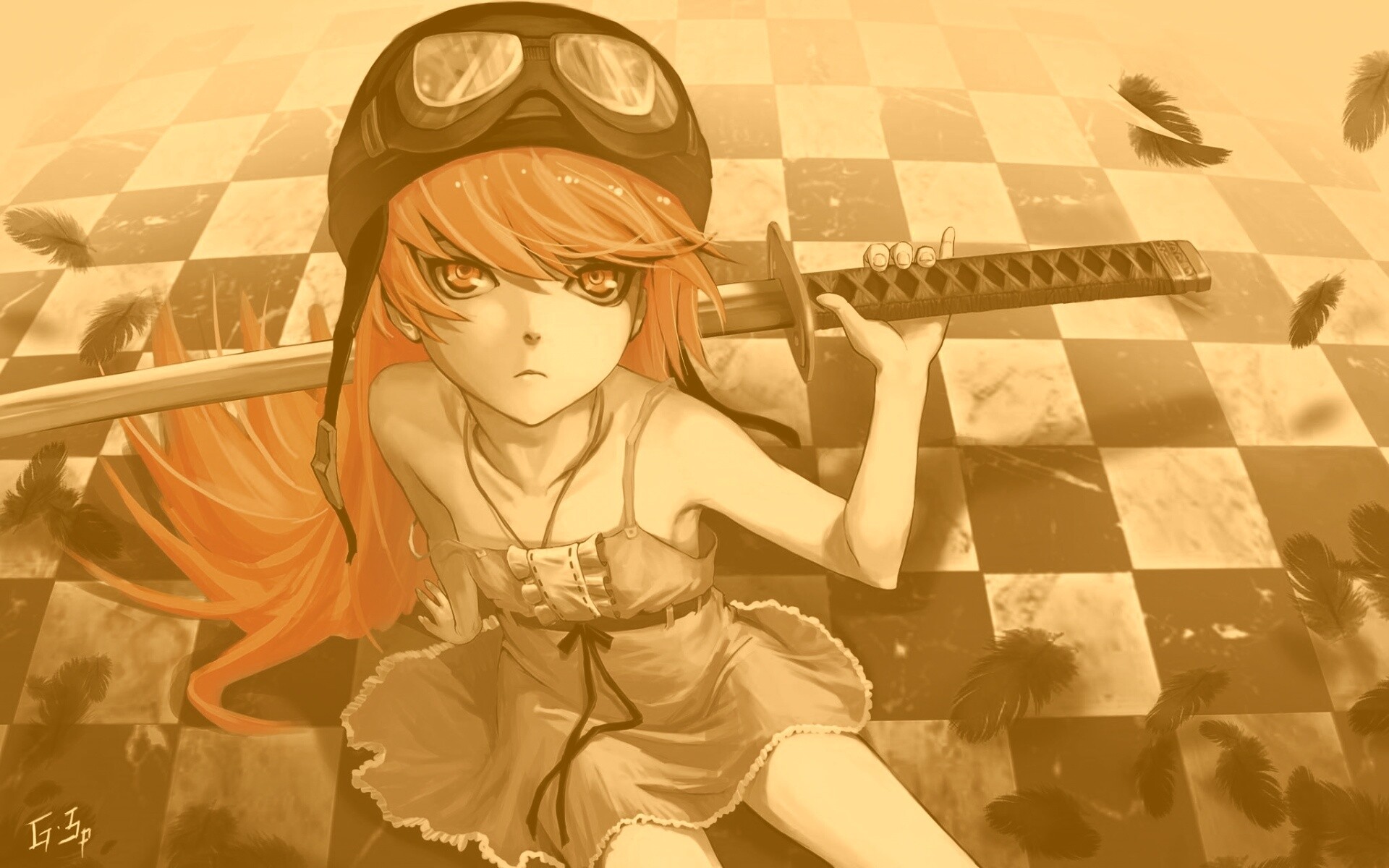 Полувампир из Bakemonogatari обои