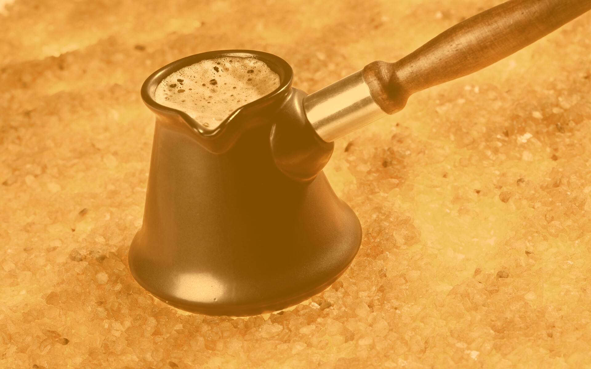 Кофе на углях обои