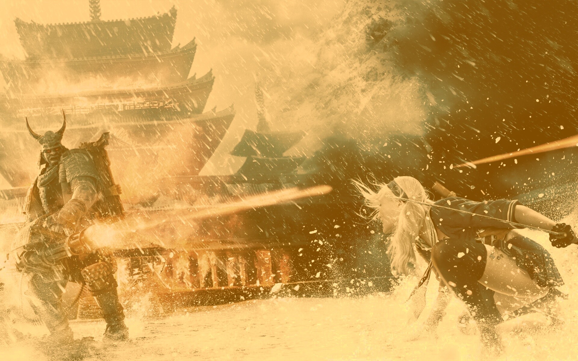 Куколка против самурая обои