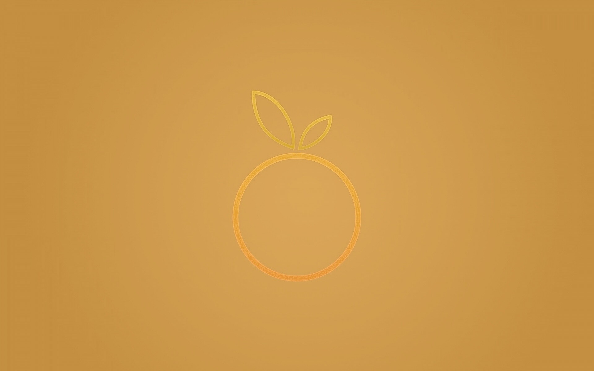 Стилизованная апельсинка обои