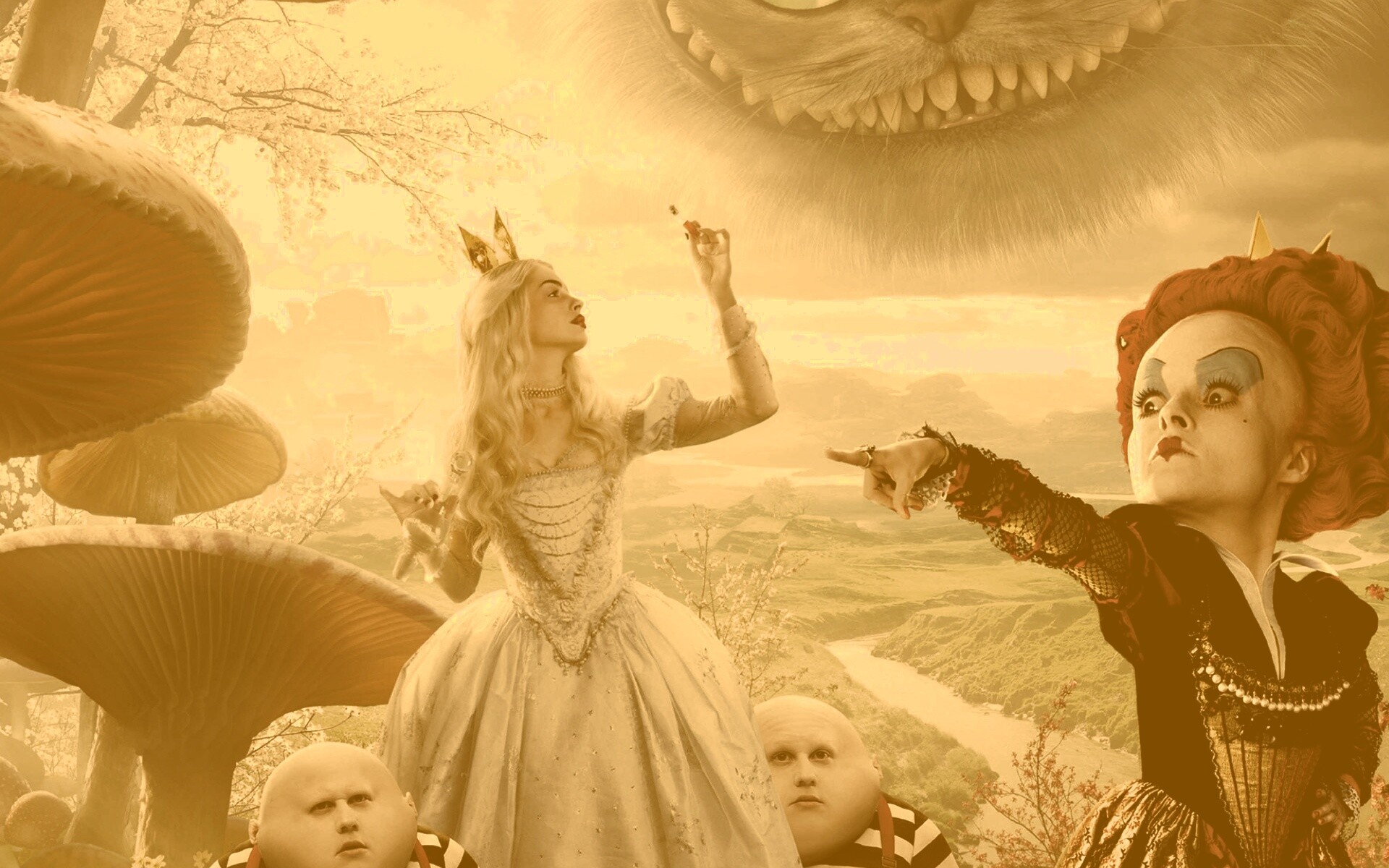 Персонажи из "Алиса в стране Чудес" обои