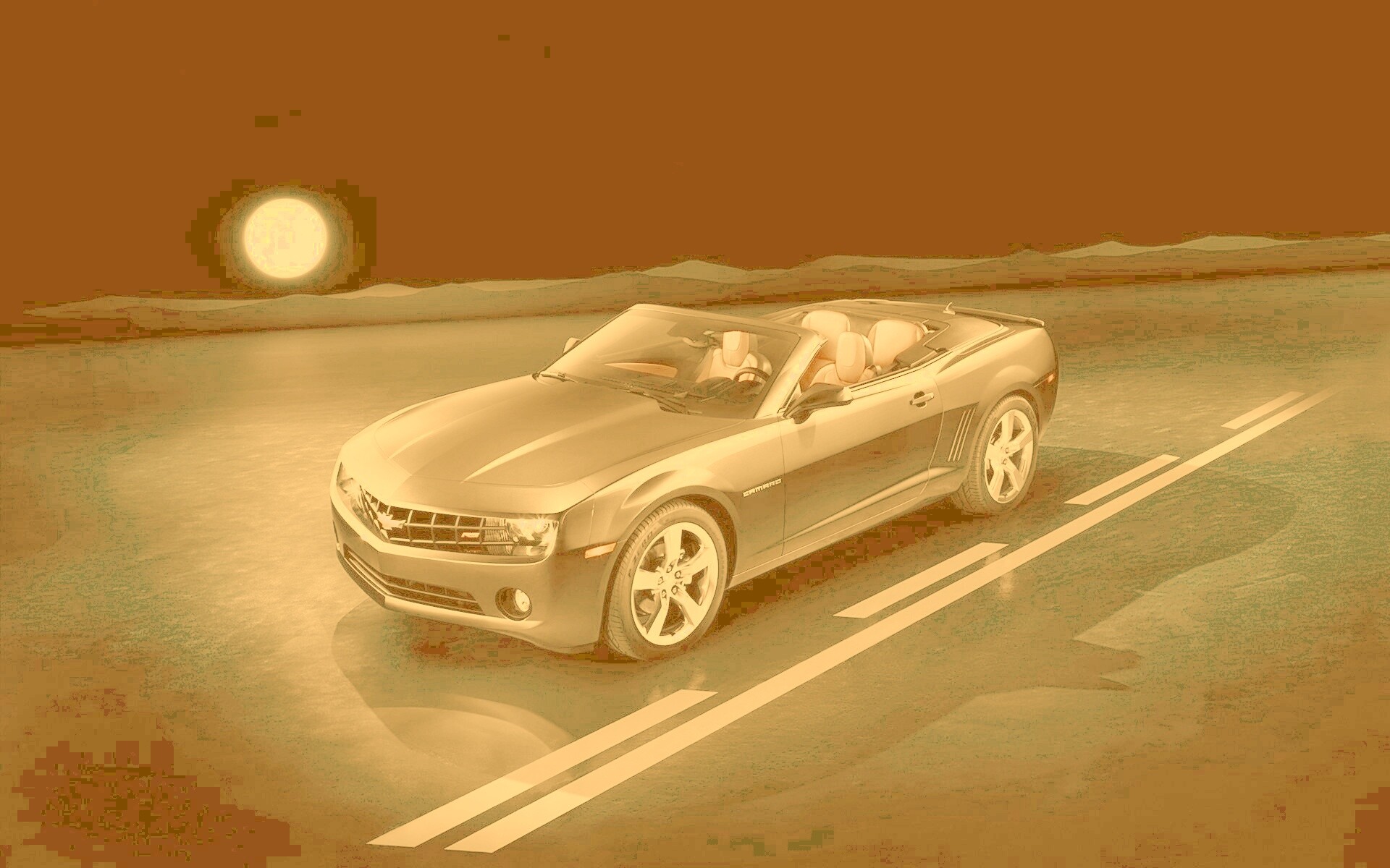 Chevrolet Camaro кабриолет обои