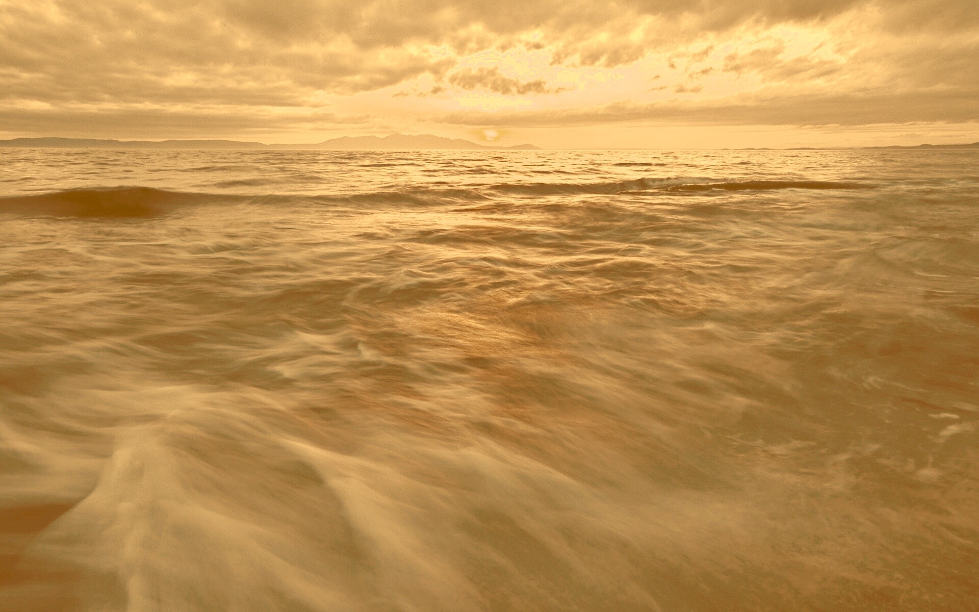 Красивый горизонт на море обои