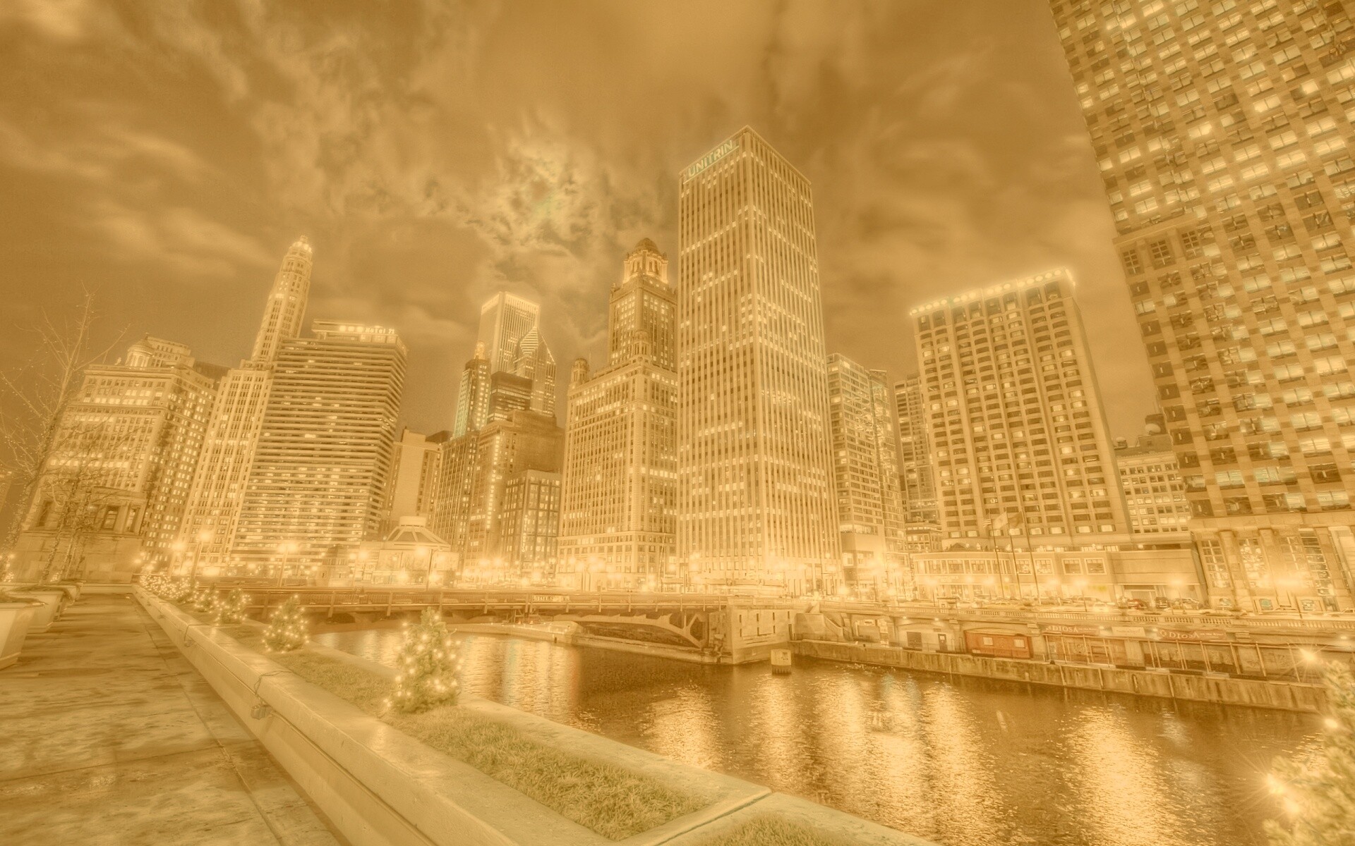 Потрясающий городской вид обои