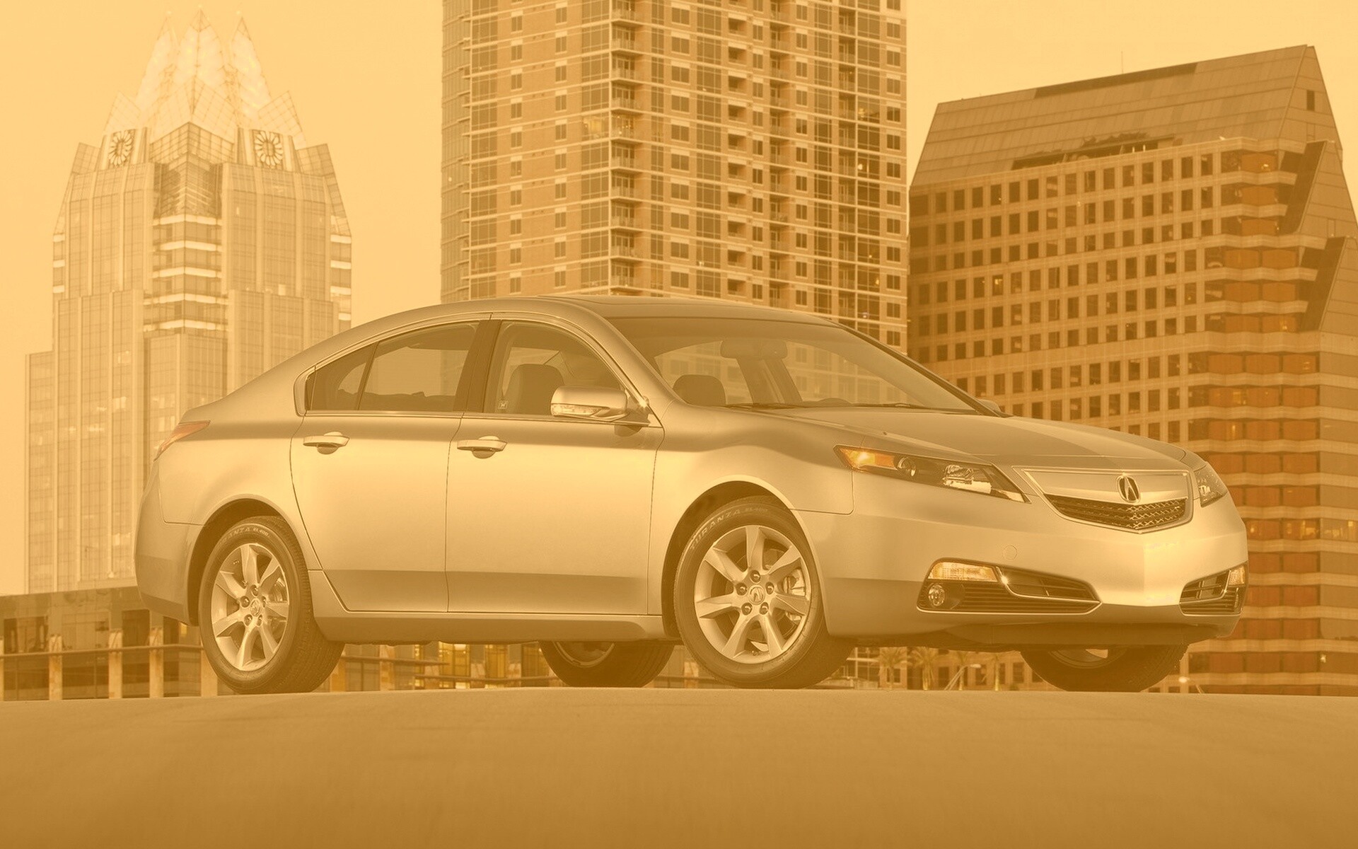 Acura  в городе обои