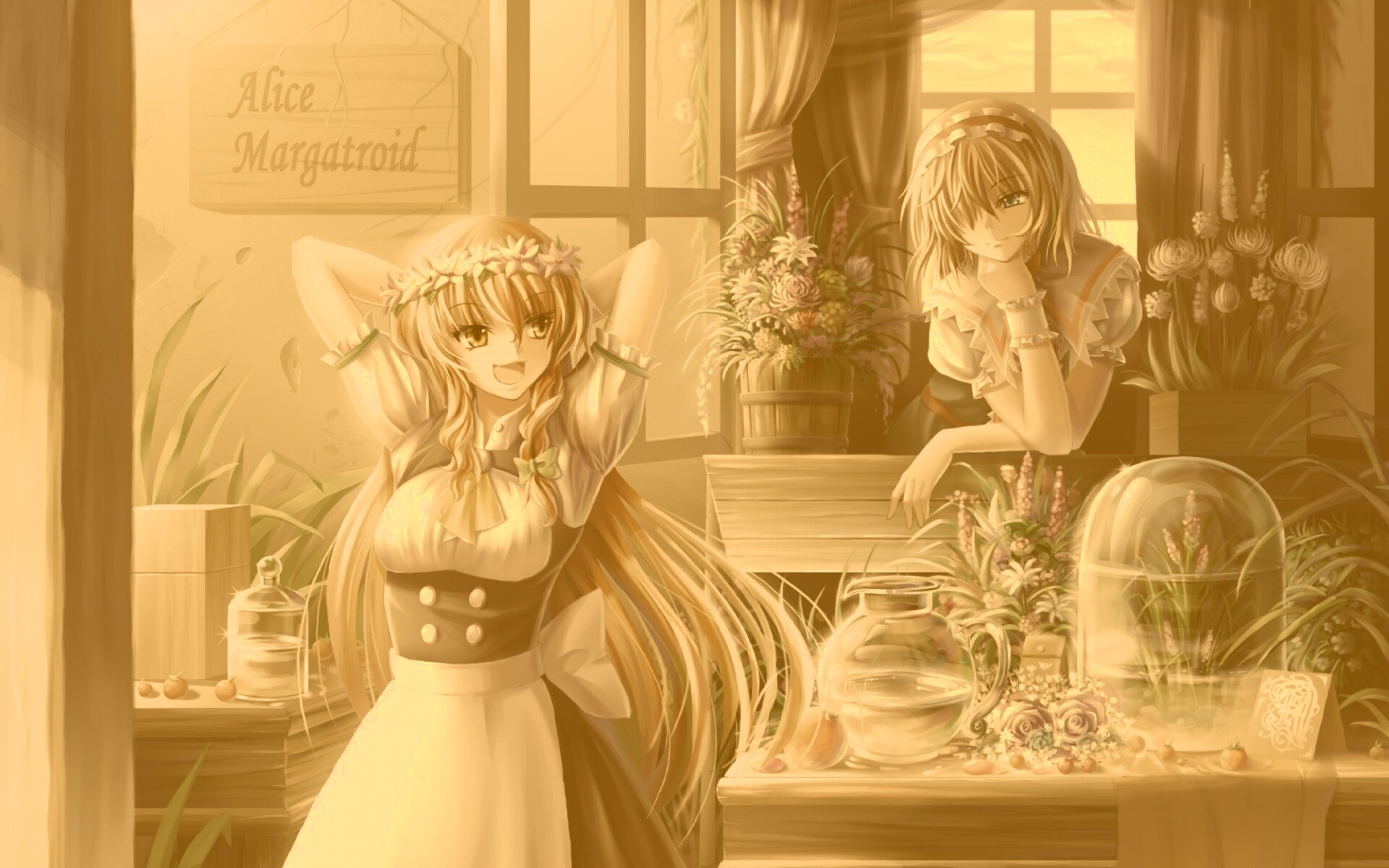 Анимешное утро обои