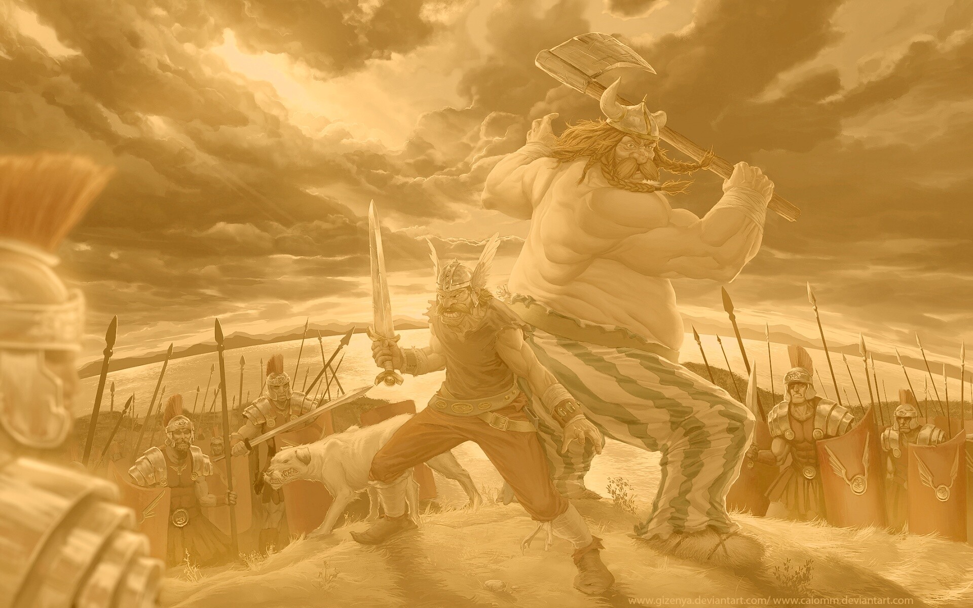 Астерикс и Обеликс по взрослому обои