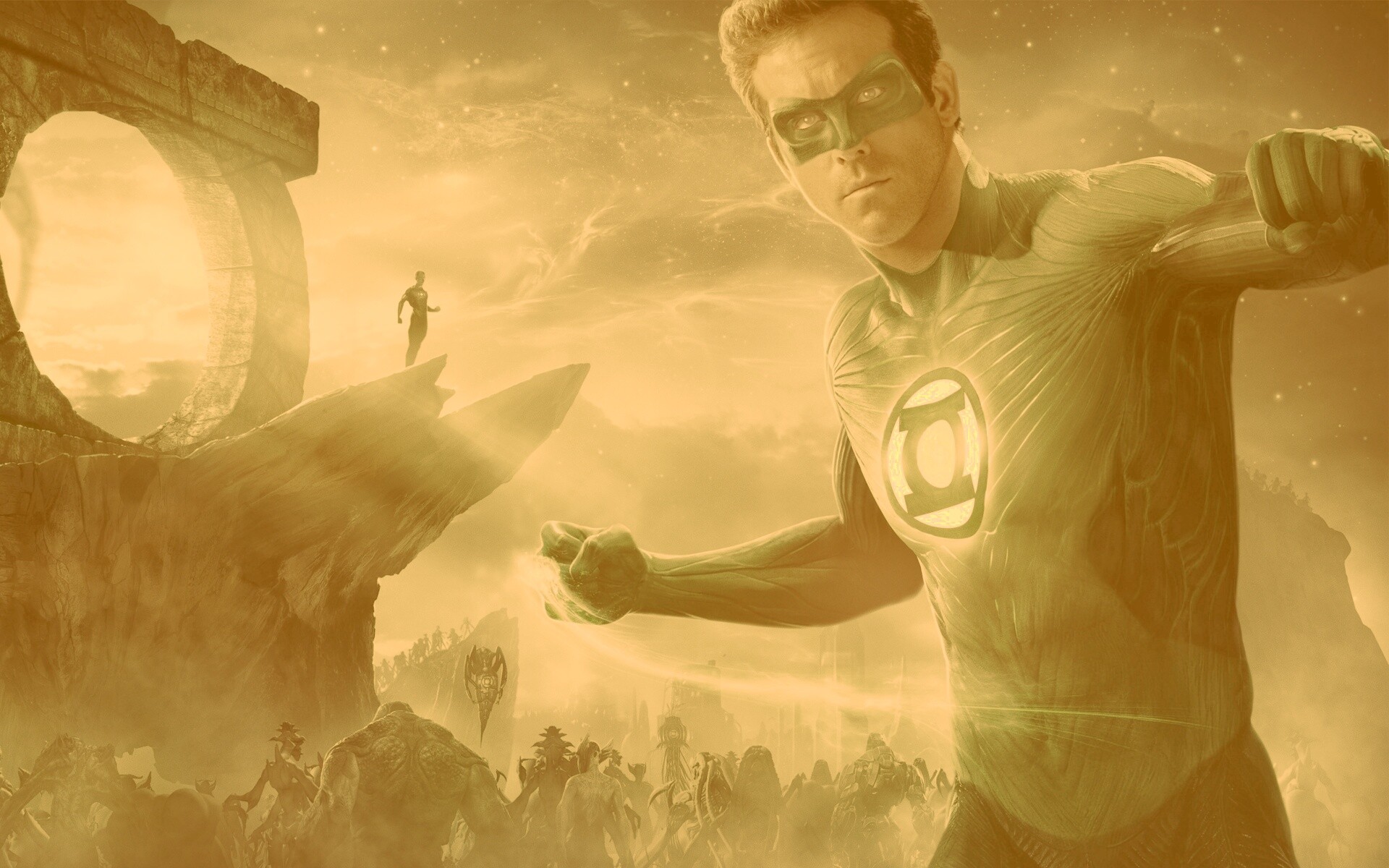 Зелёный фонарь обои