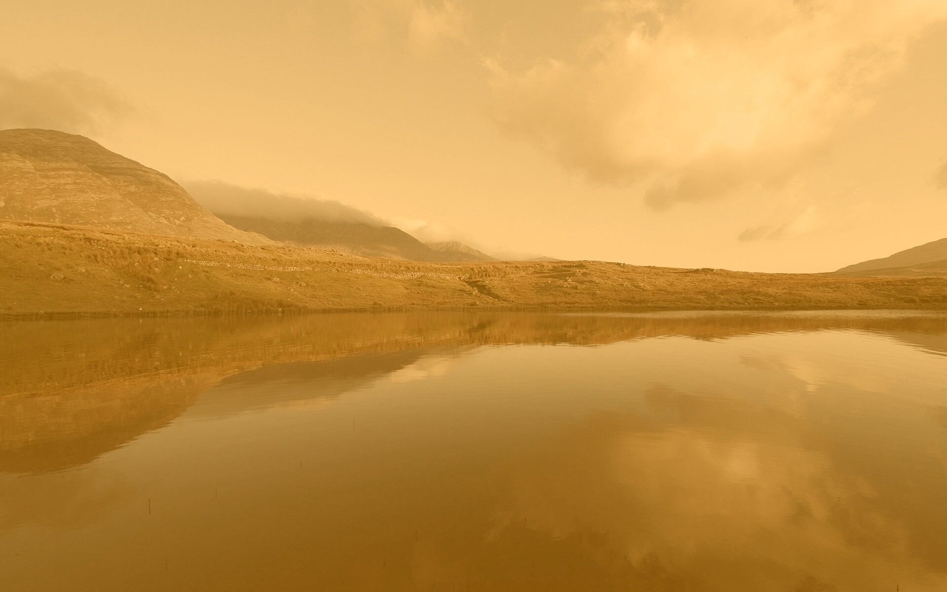 Зеркальное озеро обои