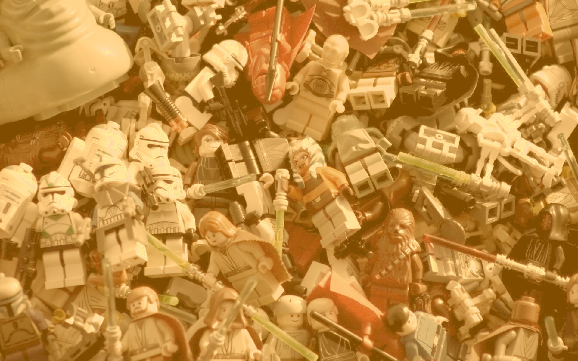 Человечки лего по мотивам звездных войн обои