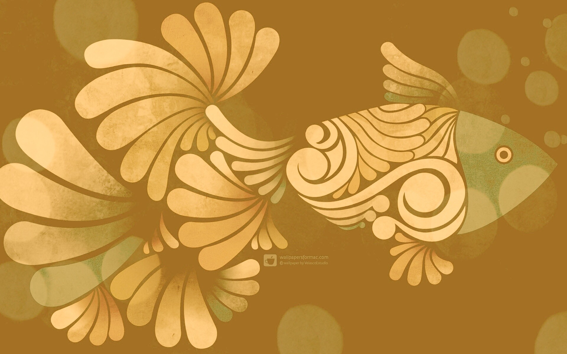 Узор «Рыбка» обои