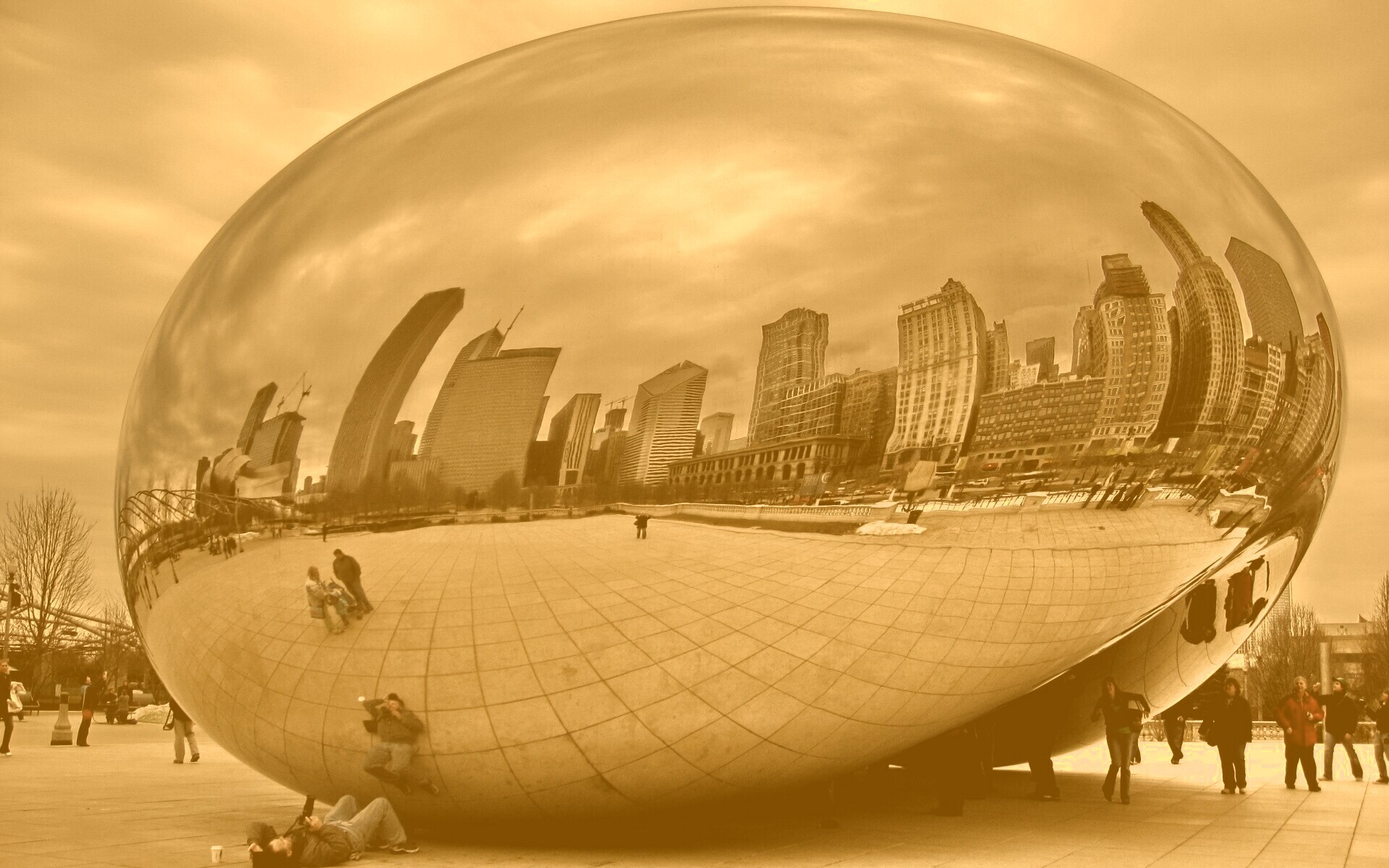 Облачные ворота обои