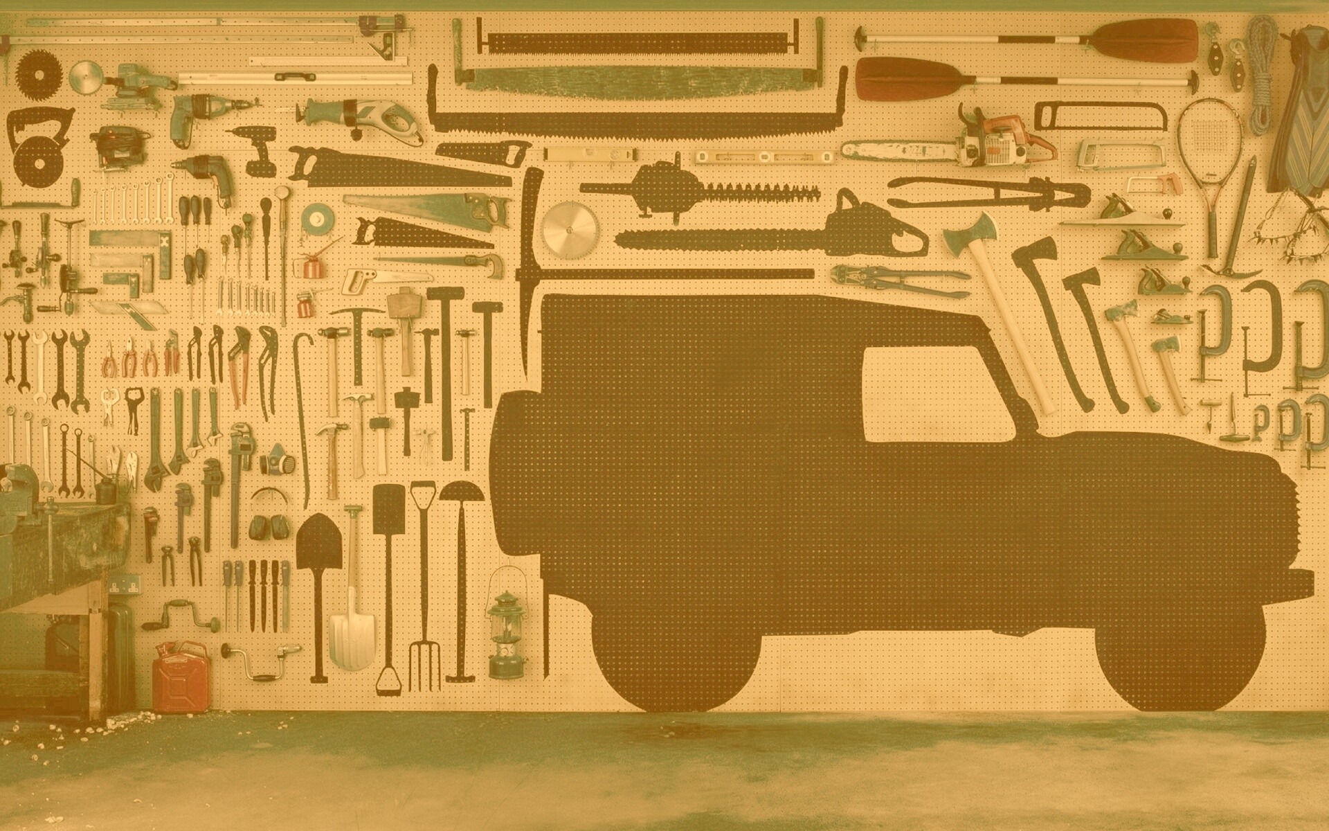 Типичный гараж обои