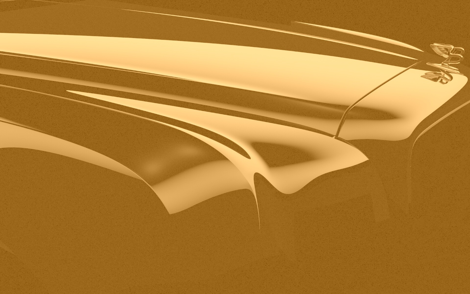 Капот чёрного авто обои