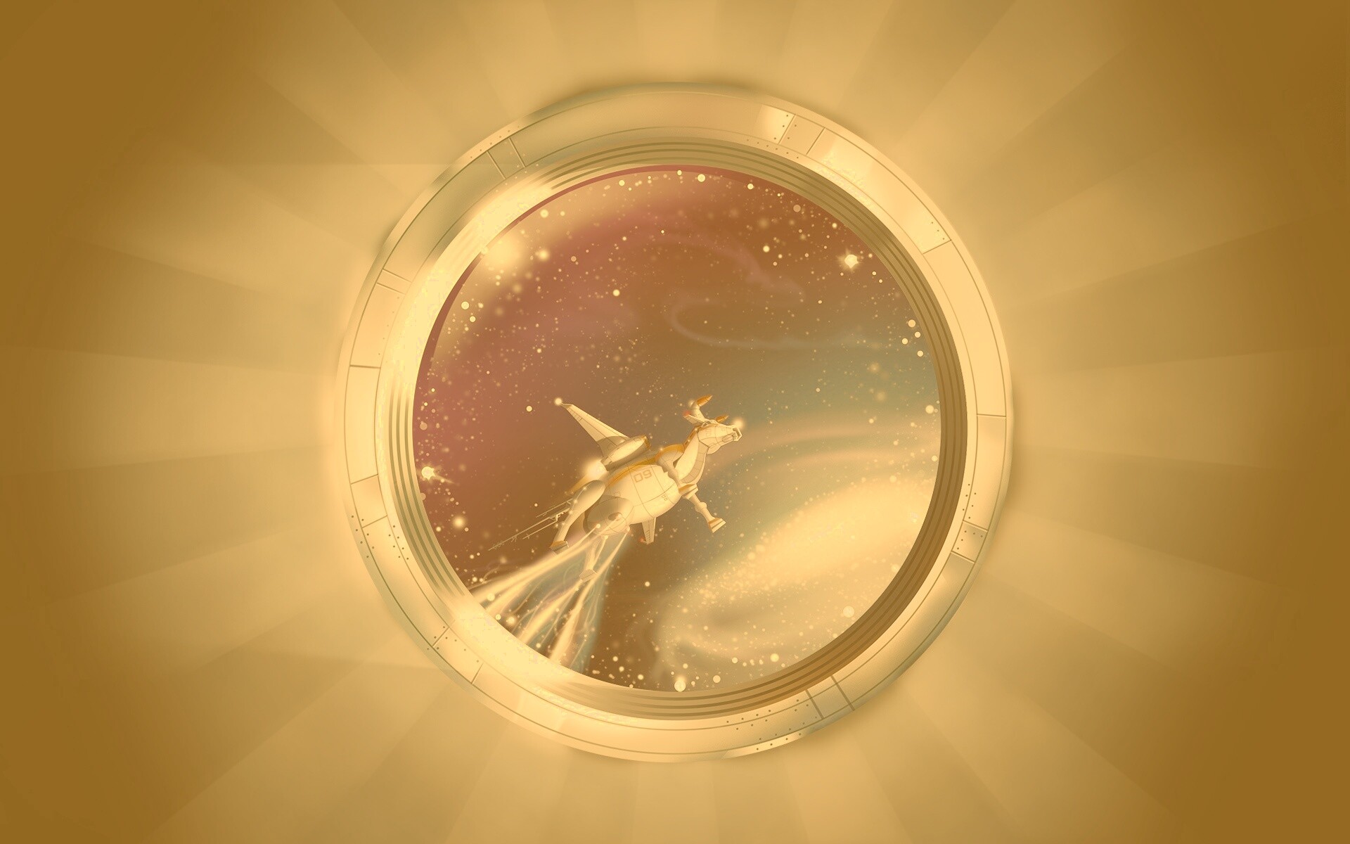 Космическая корова обои