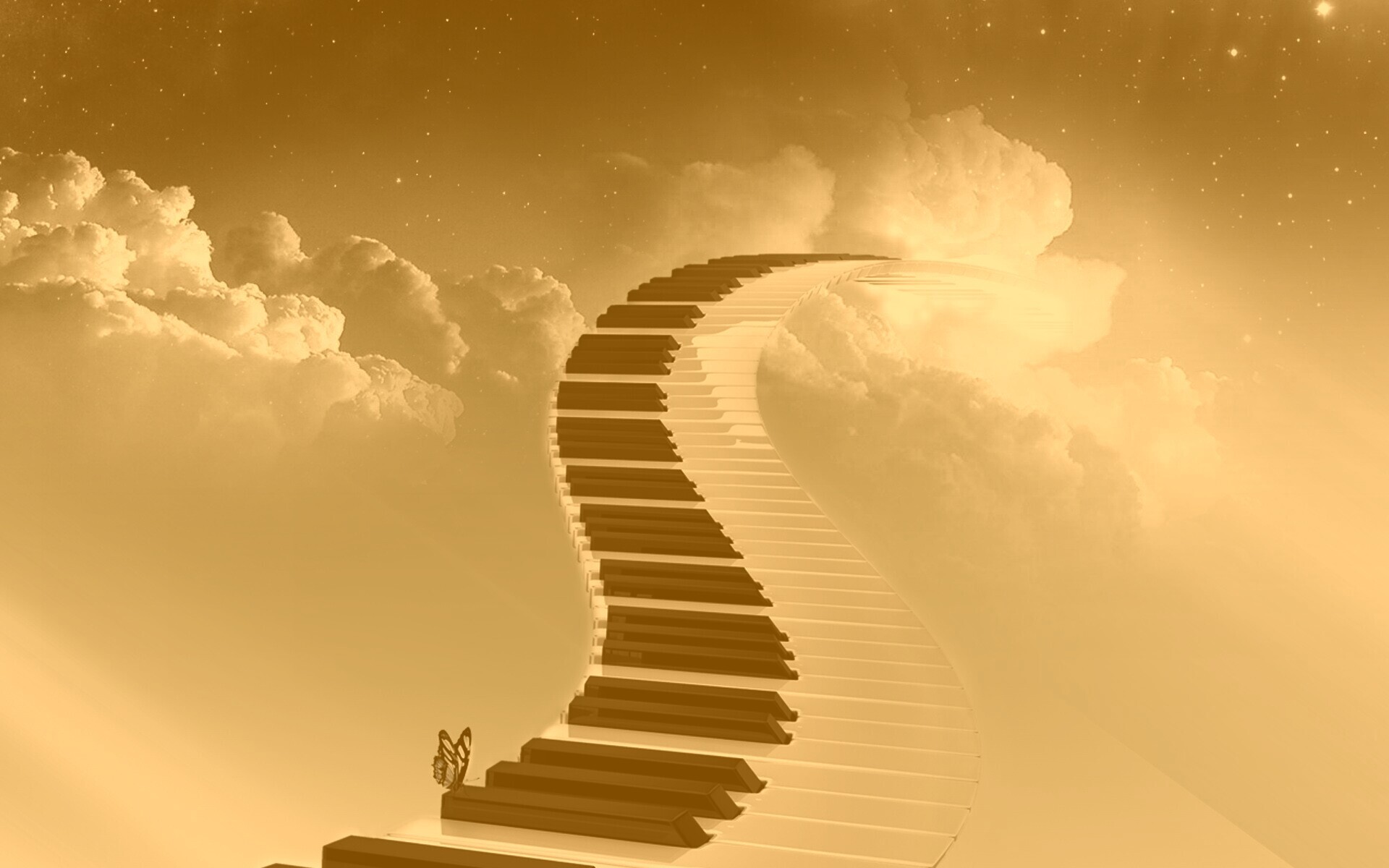 Музыка, которая ведёт нас на седьмое небо обои