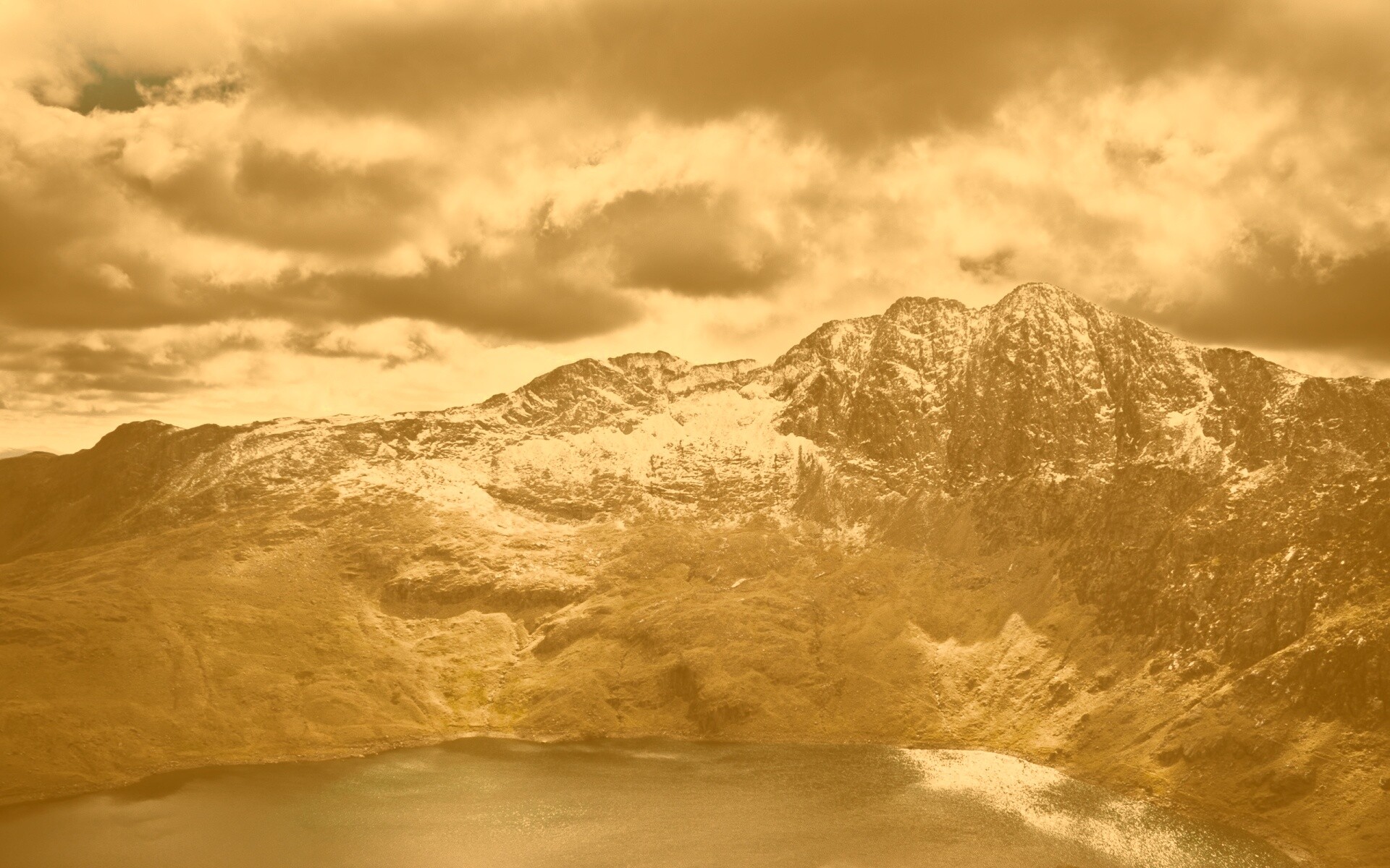 Вид на горы обои