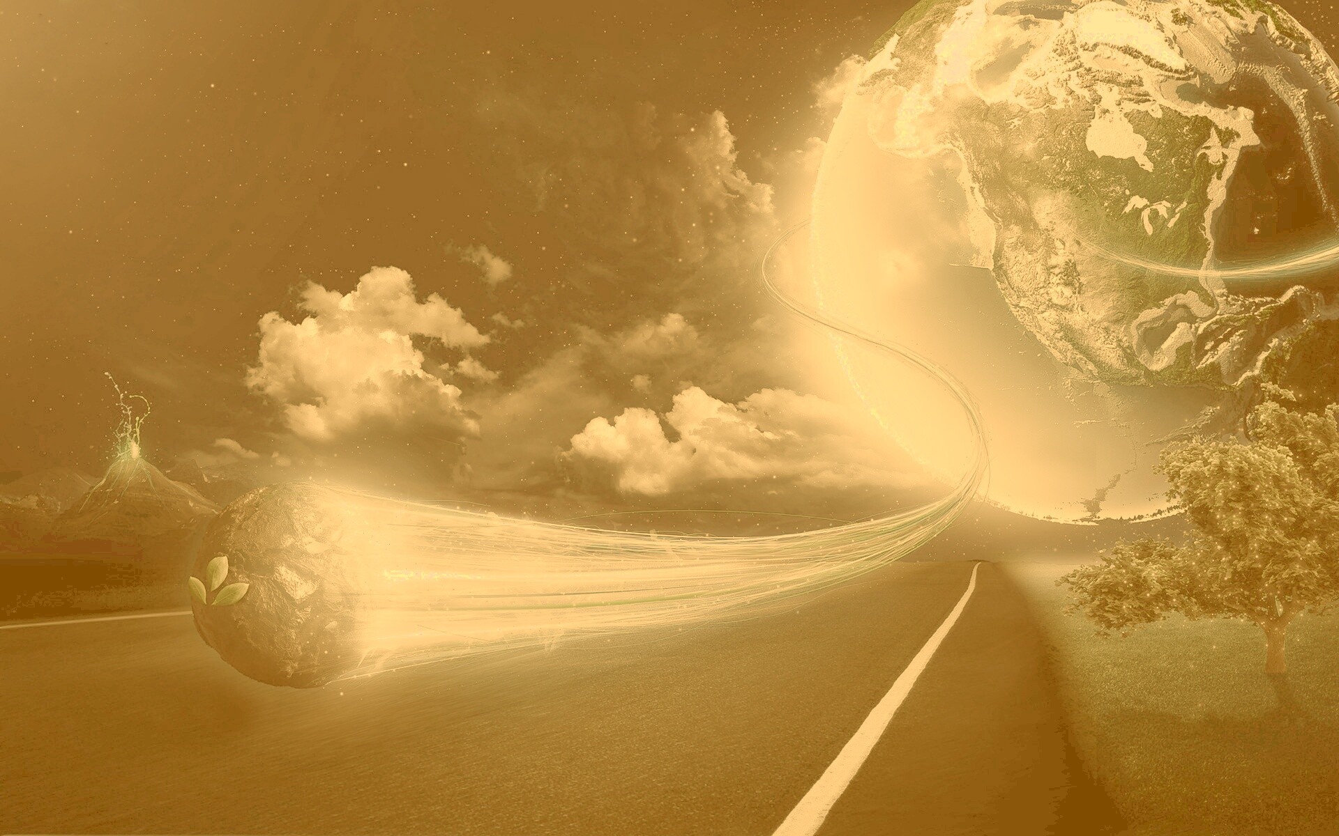 Полет с земли обои