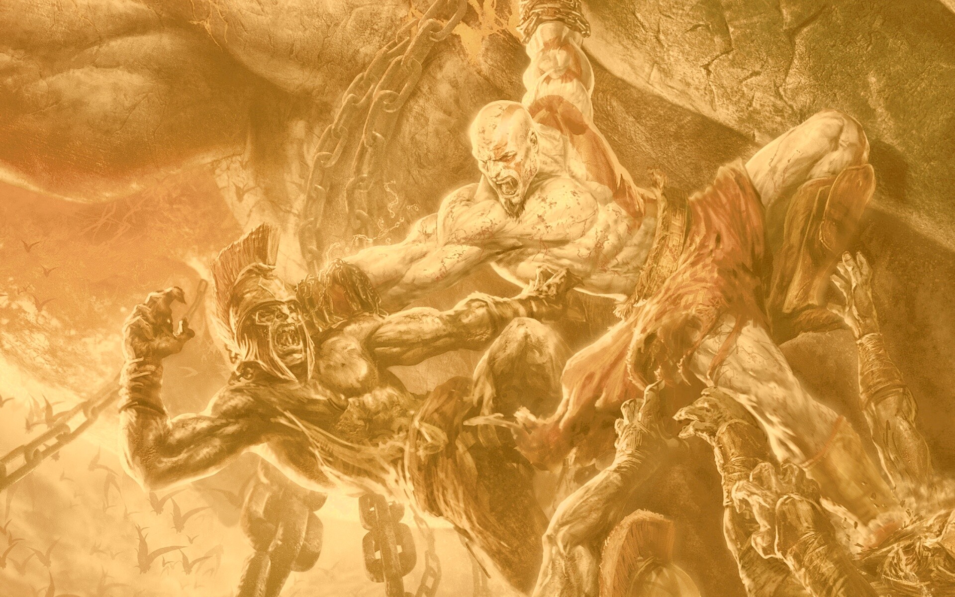 Бог войны обои