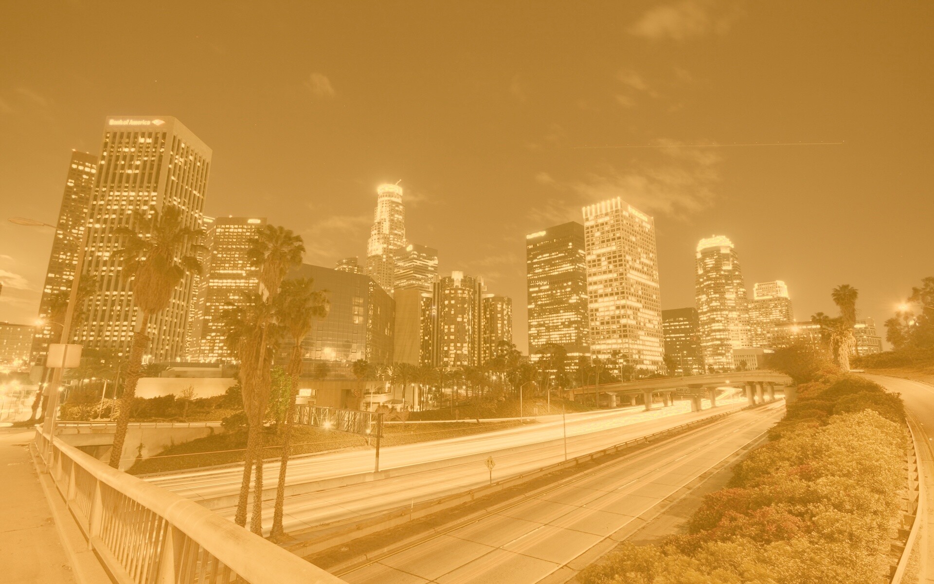 Ночной город обои