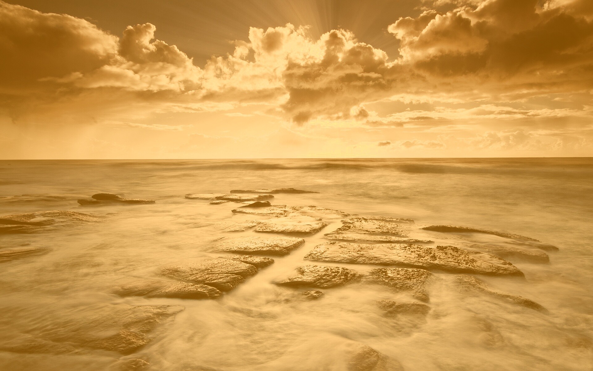 Море в HDR обои