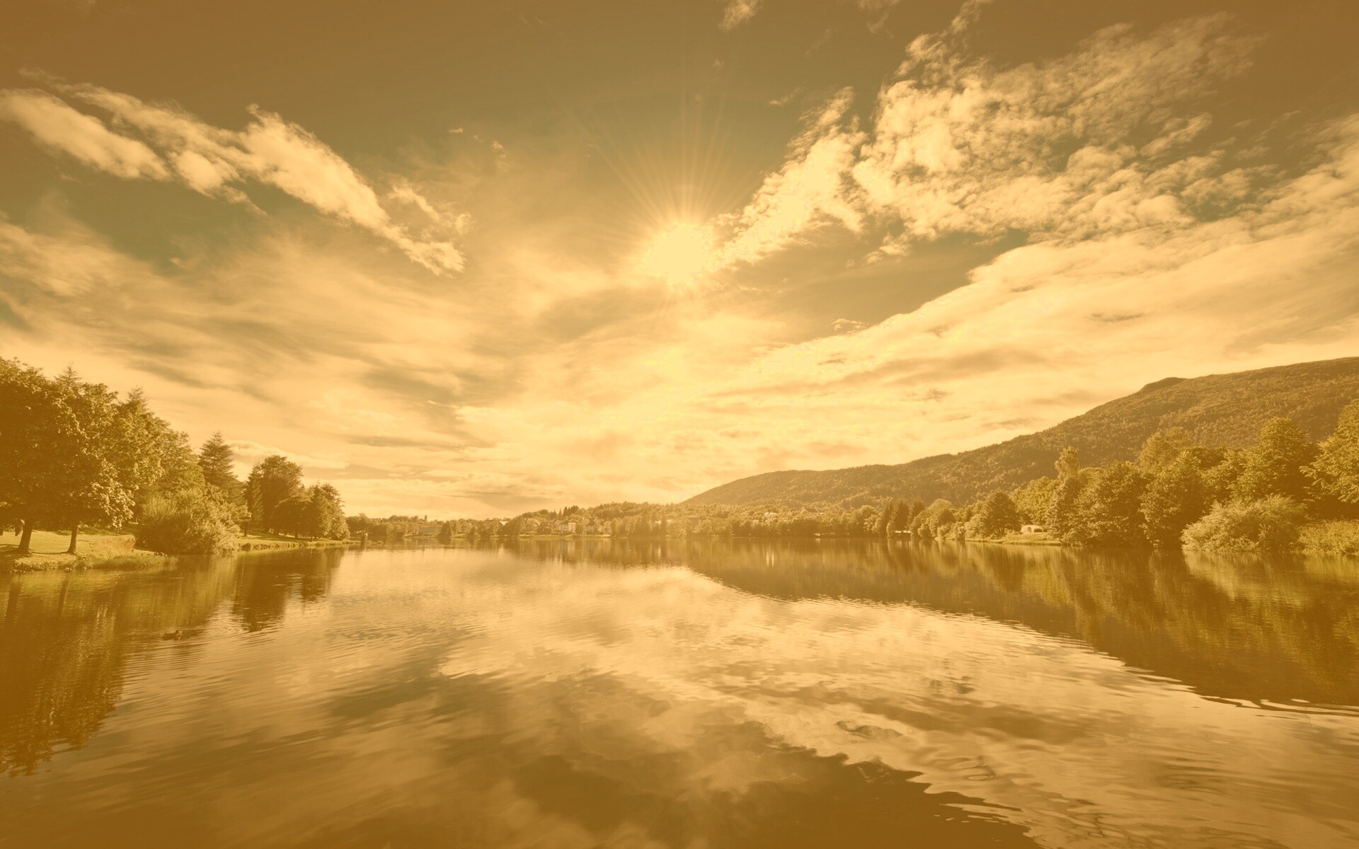 Норвежская река обои