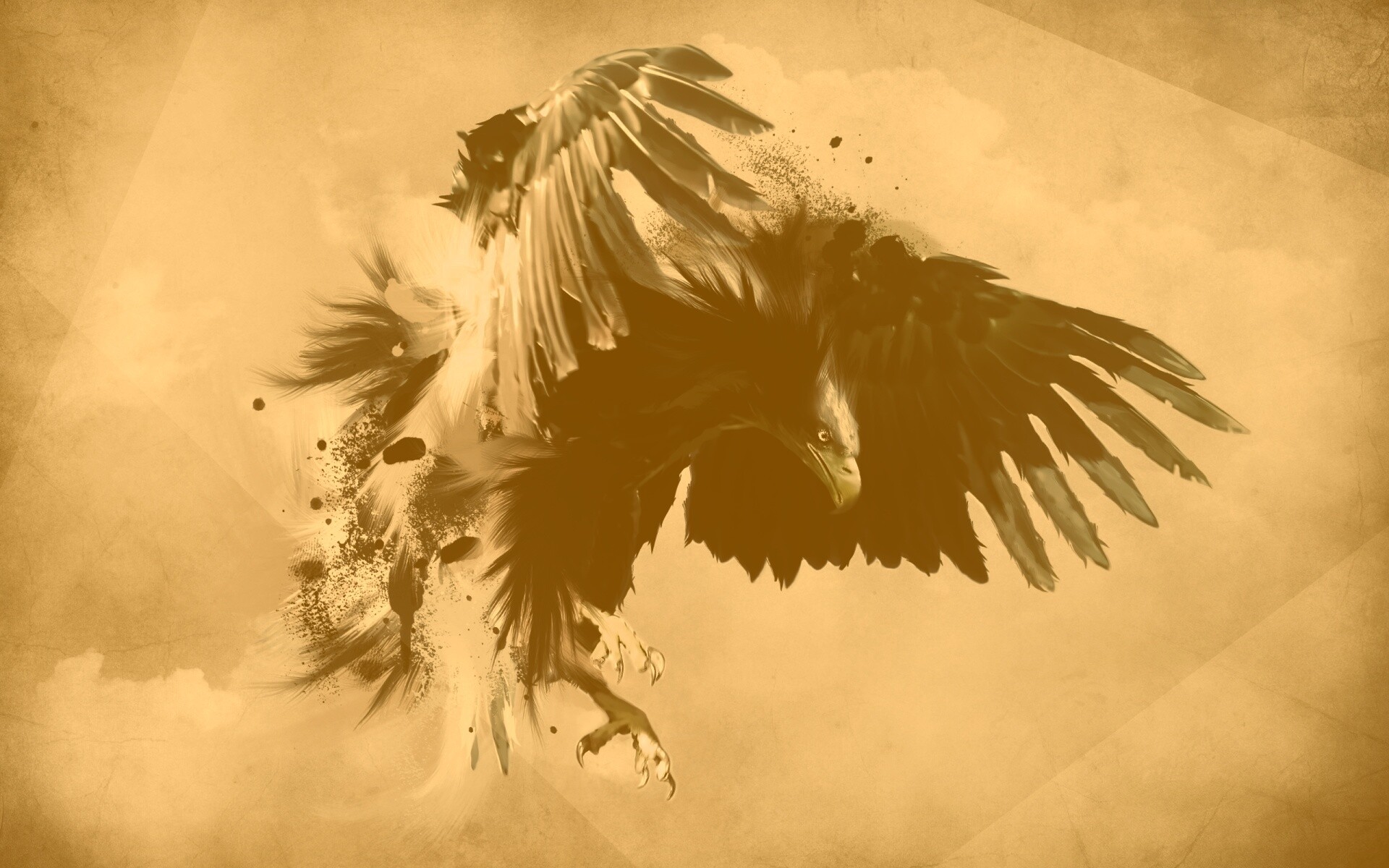 Скетч с орлом обои