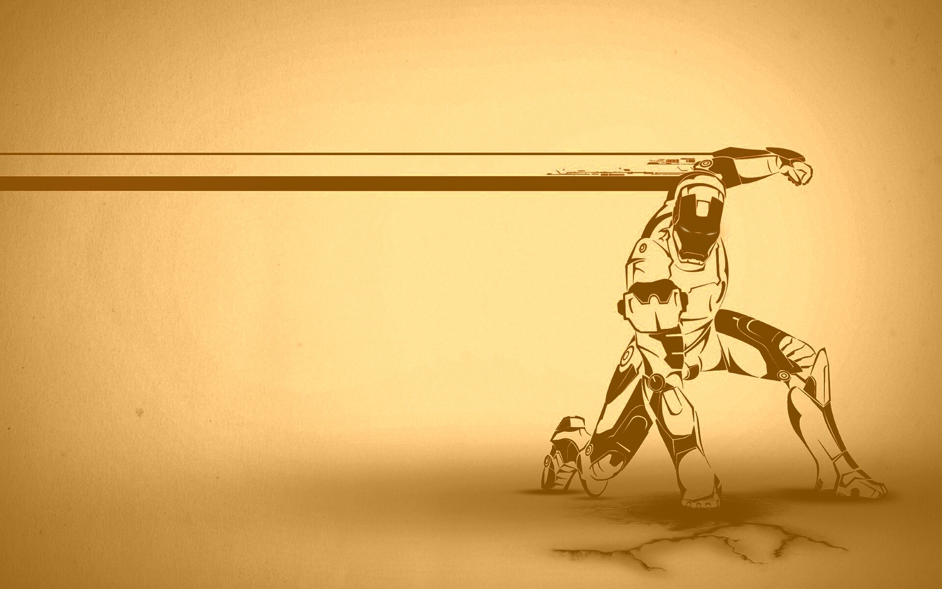 Векторный Железный Человек обои
