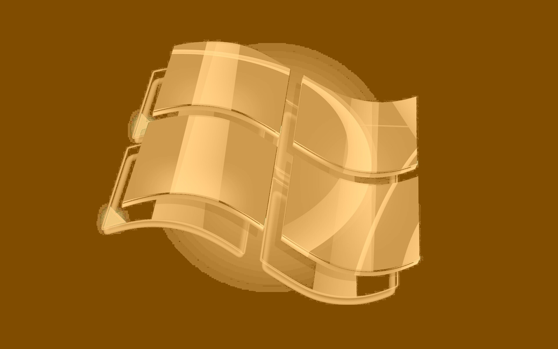 Стеклянный логотип Windows обои
