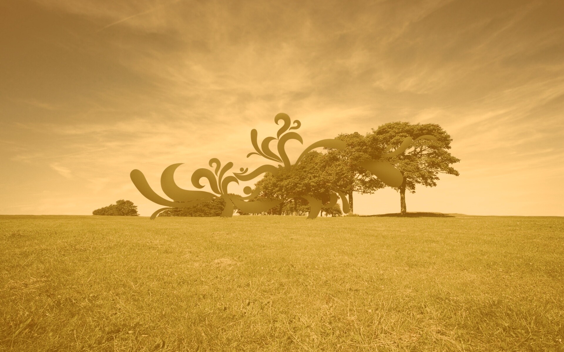 На равнине обои