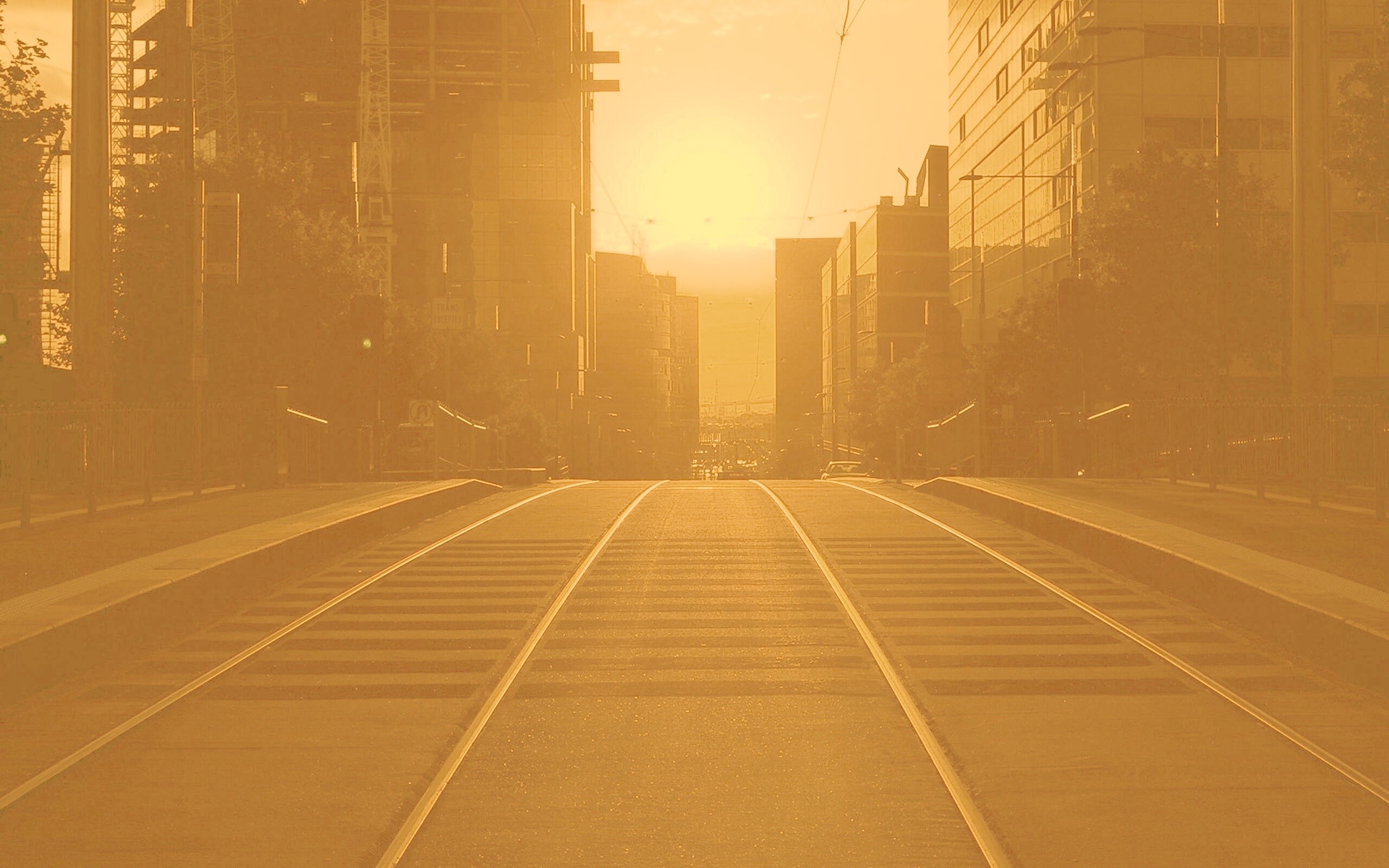 Трамвайные пути обои