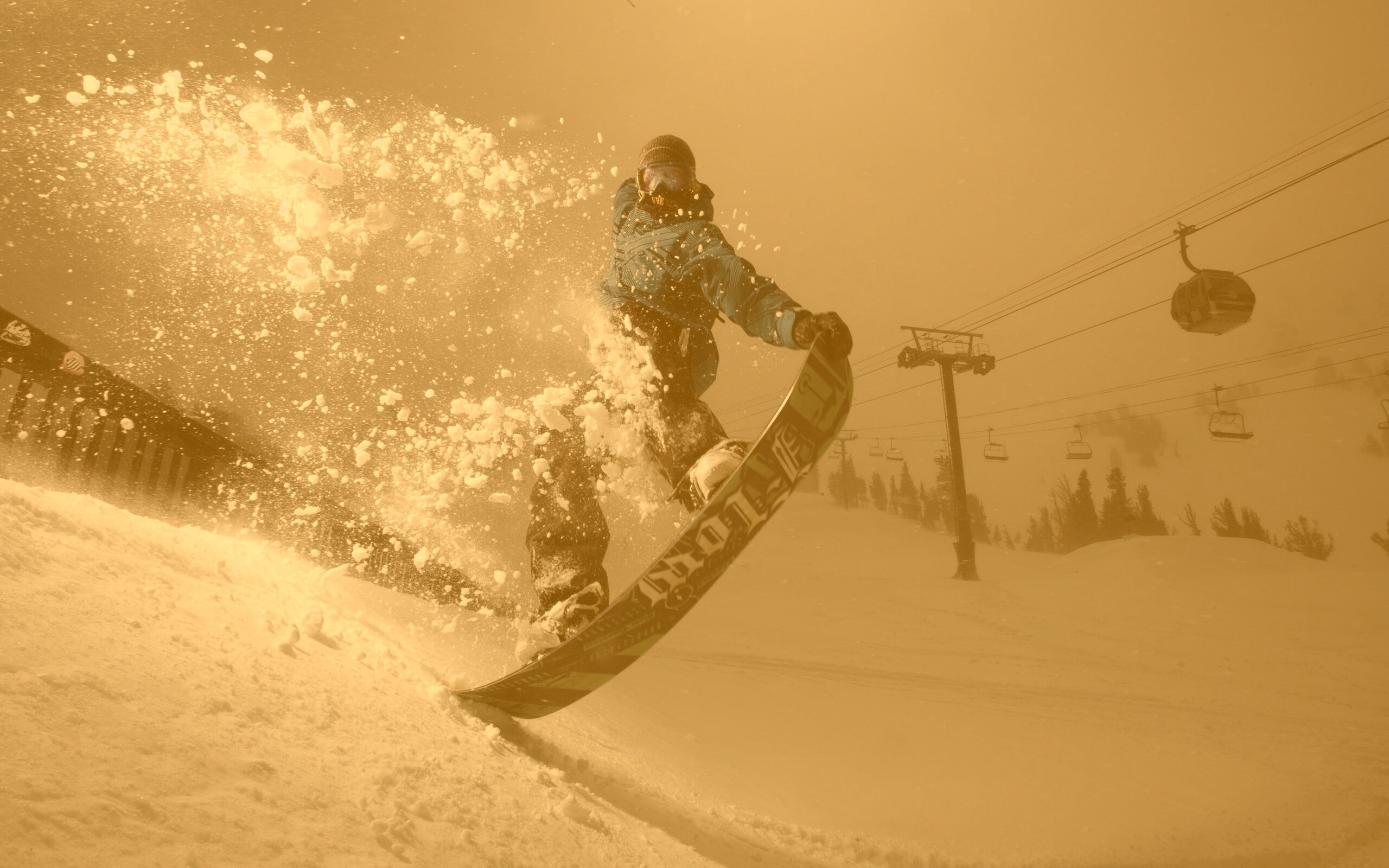 Сноубордист обои