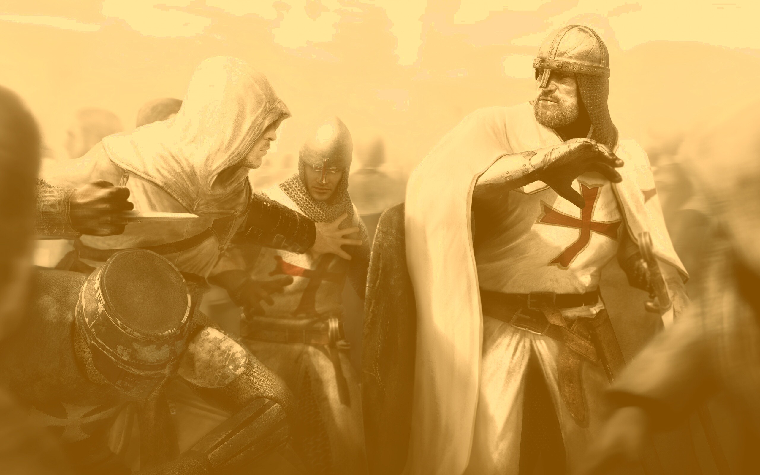 Ассасин убивает томплиера обои