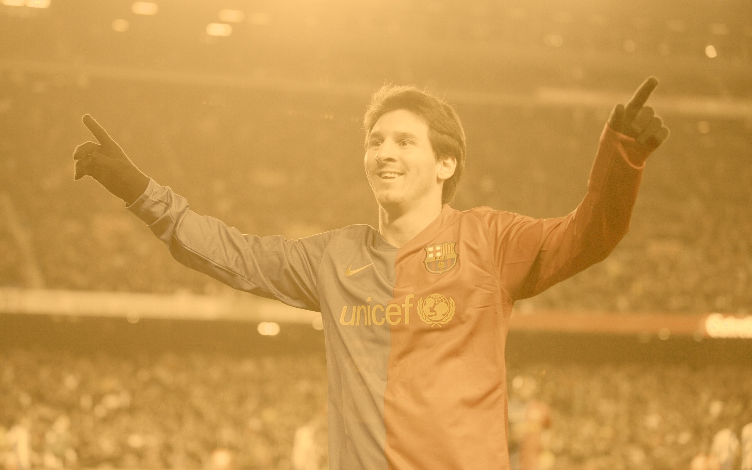 Месси на поле обои